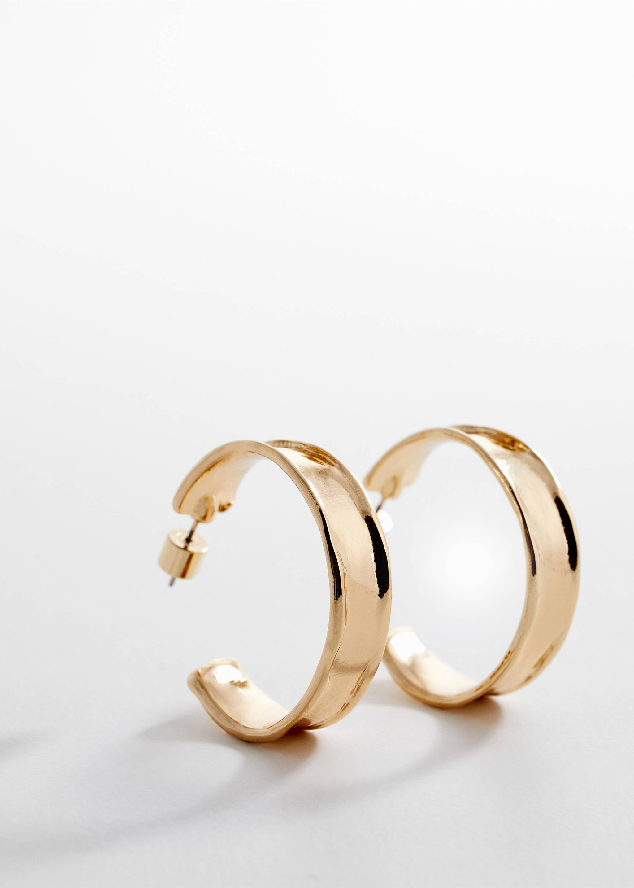 Hoop earrings - Medium plane, Gold. Ref: 67016020-00.