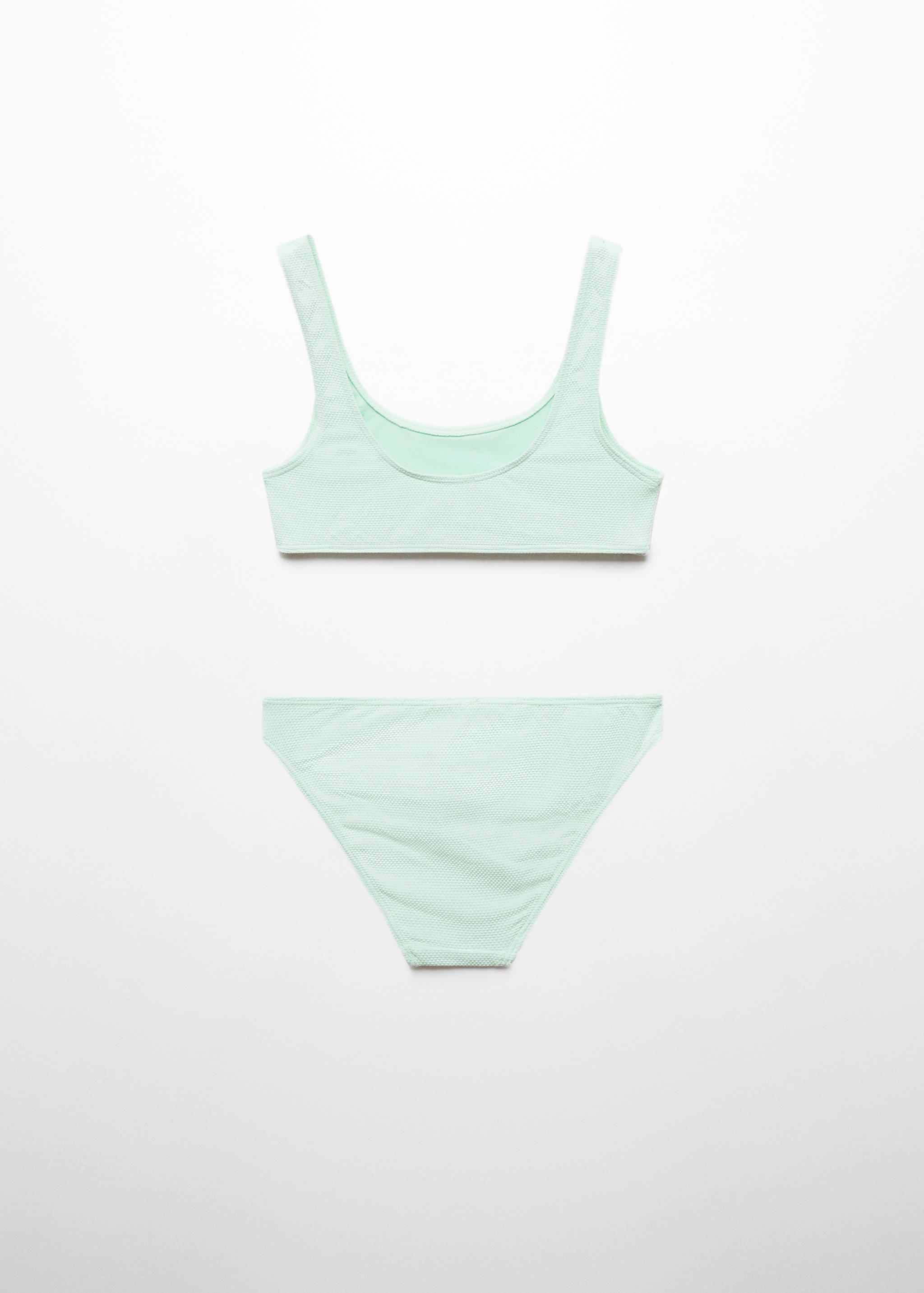 Texturierter Bikini - Rückseite des Artikels