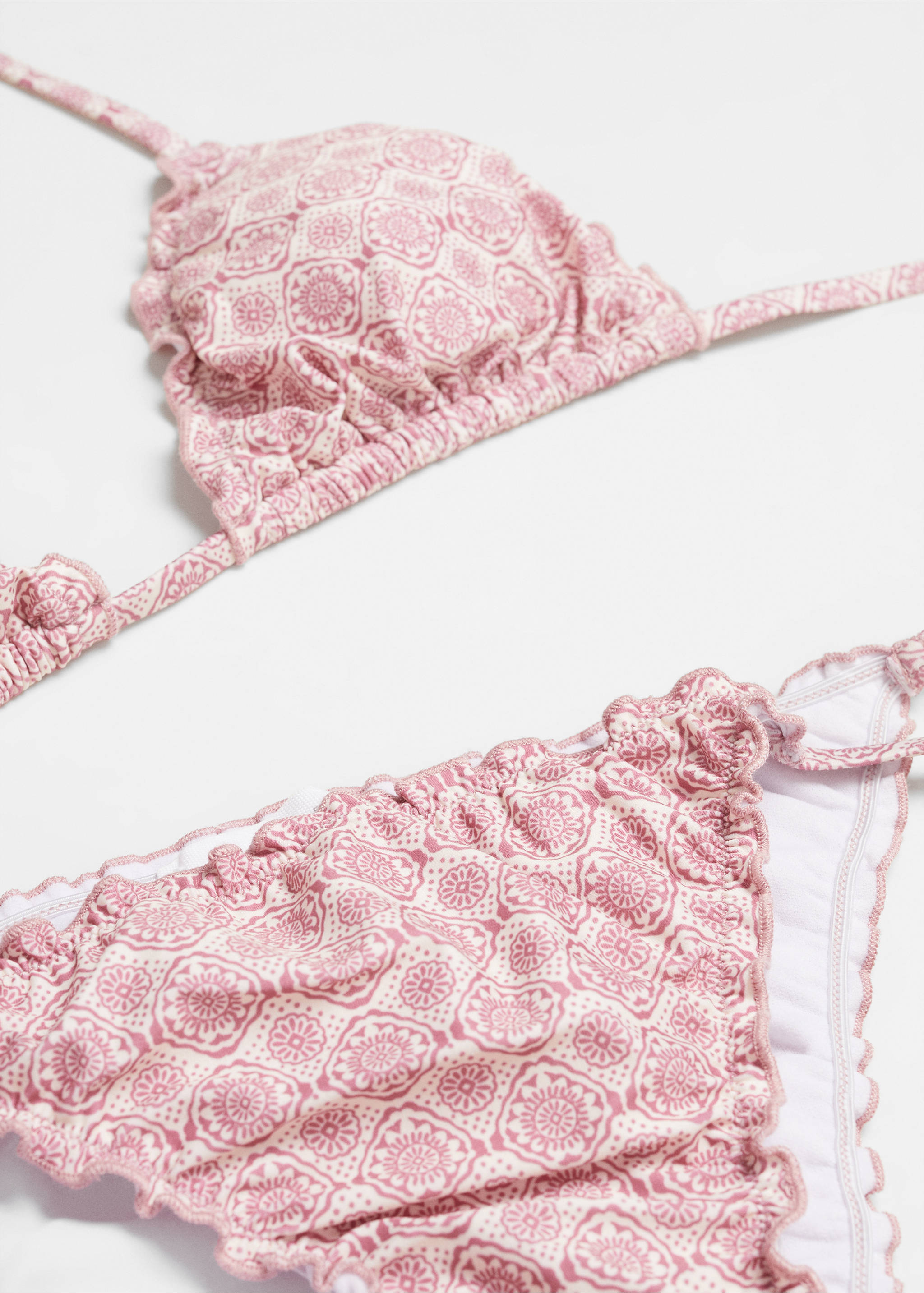 Gemusterter Bikini - Detail des Artikels 8, Zartrosa. Ref: 67016027-00.