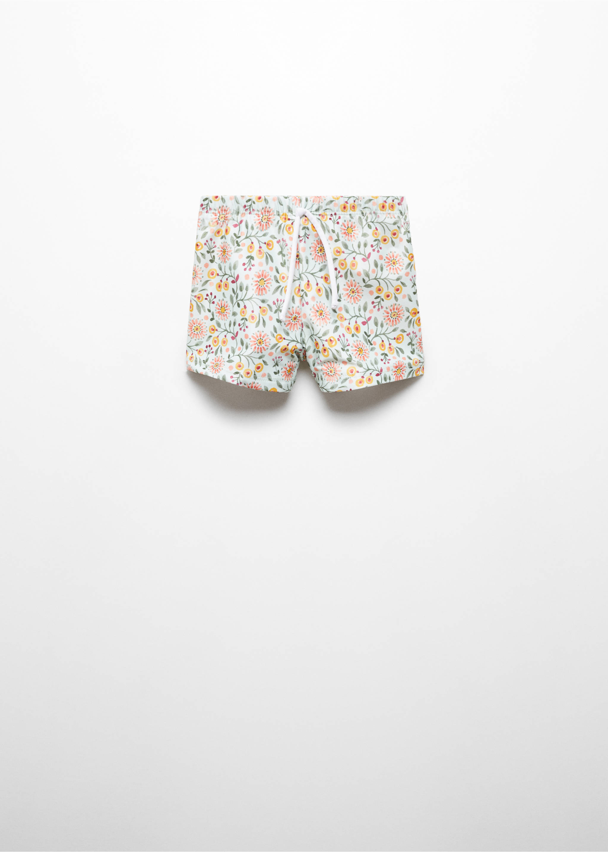 Floral print swimsuit - Article without model, Pastel Green. Ref: 67016036-00.