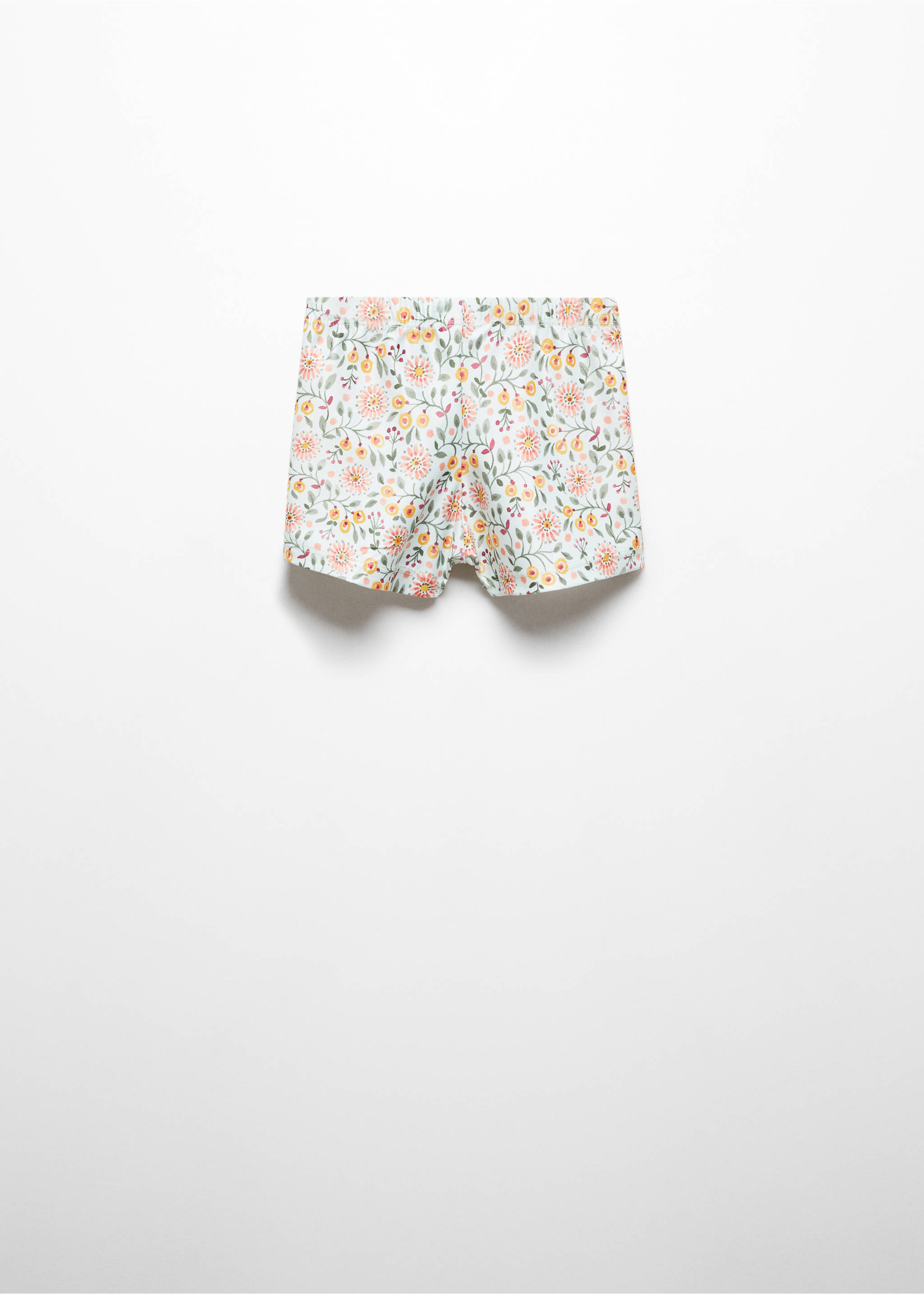 Floral print swimsuit - Reverse of the article, Pastel Green. Ref: 67016036-00.