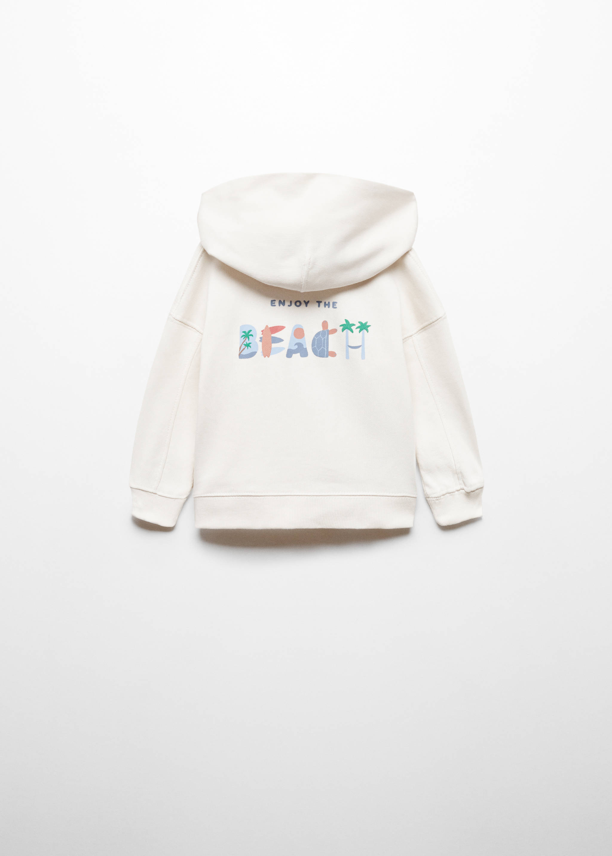 Sweat-shirt imprimé capuche - Verso de l’article