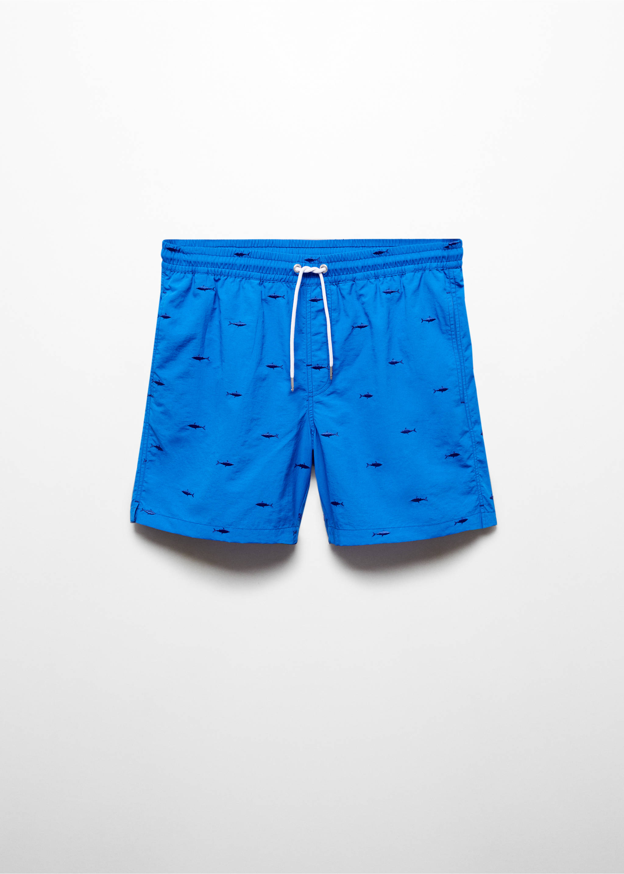 Lace fish-embroidered swimsuit - Article without model, Sky Blue. Ref: 67016053-00.