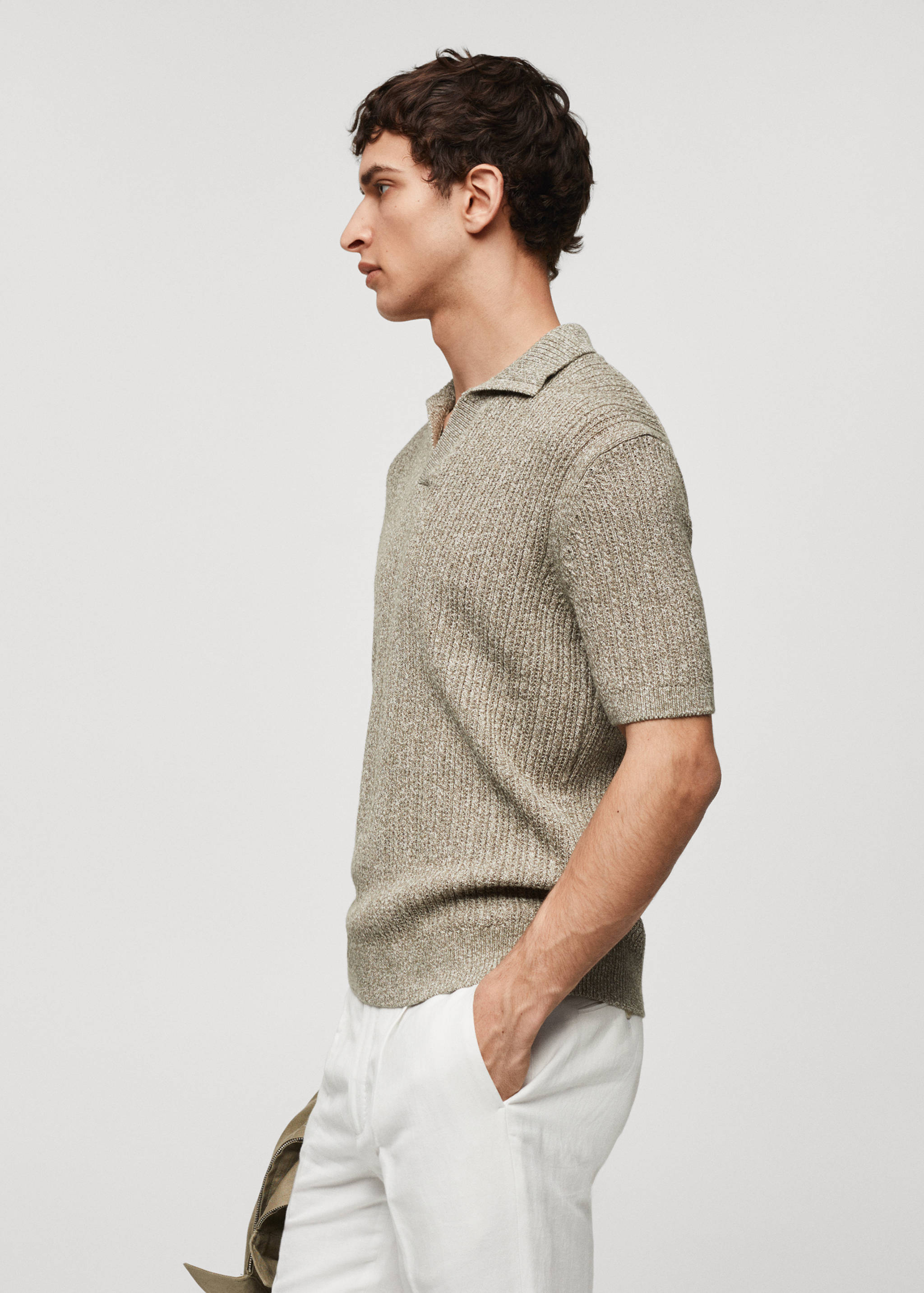 Polo maille coton chiné - Détail de l'article 2