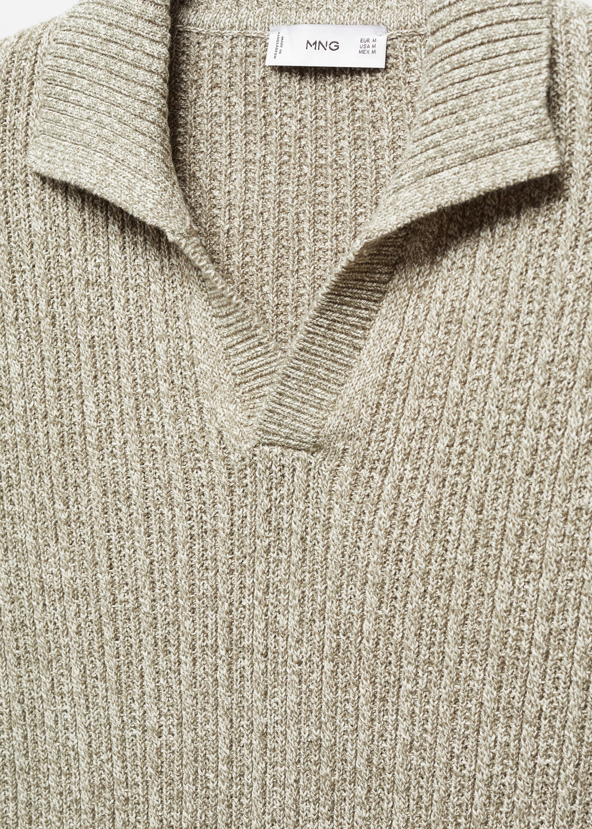 Polo maille coton chiné - Détail de l'article 8