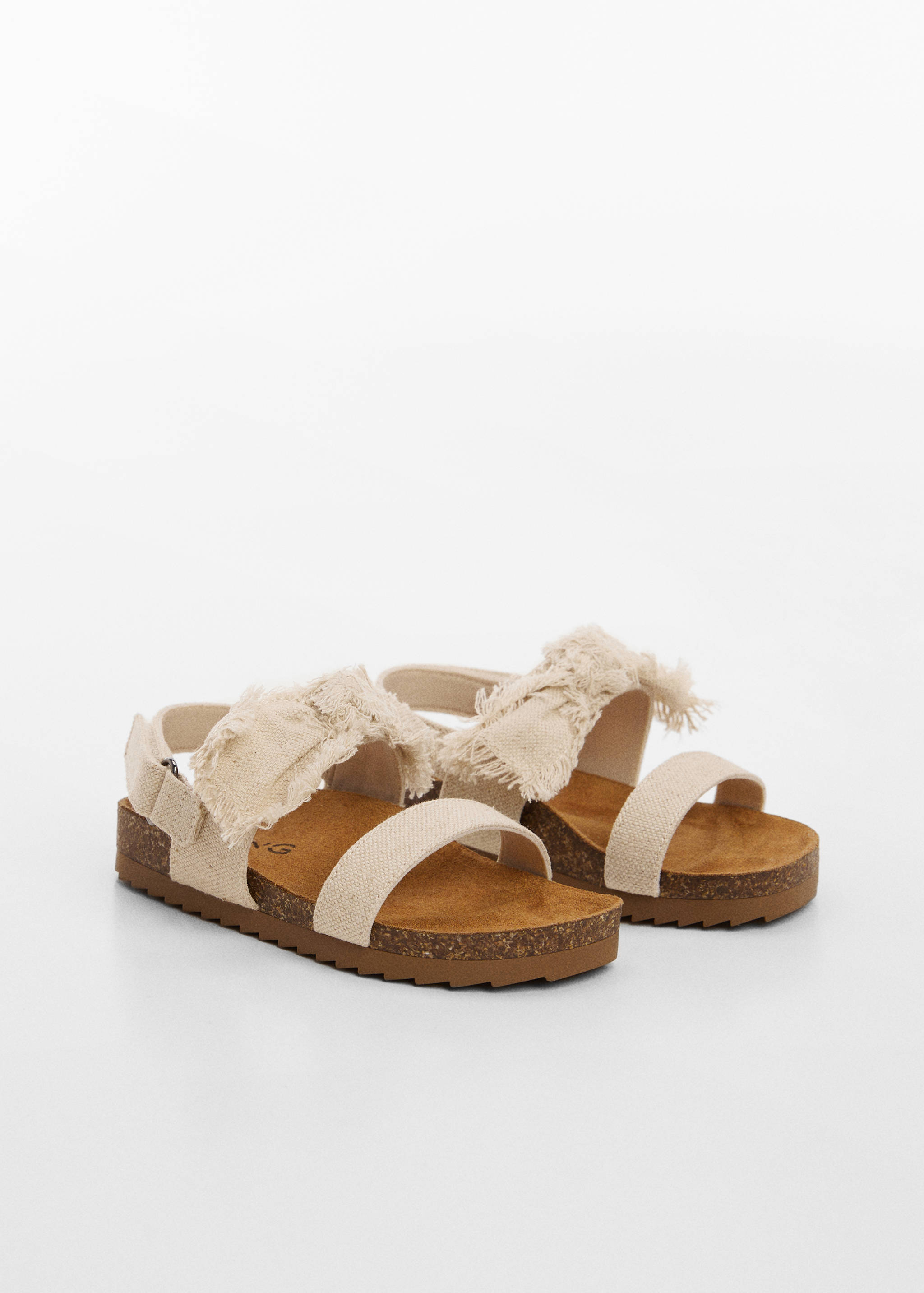 Strap sandals with bow - Medium plane