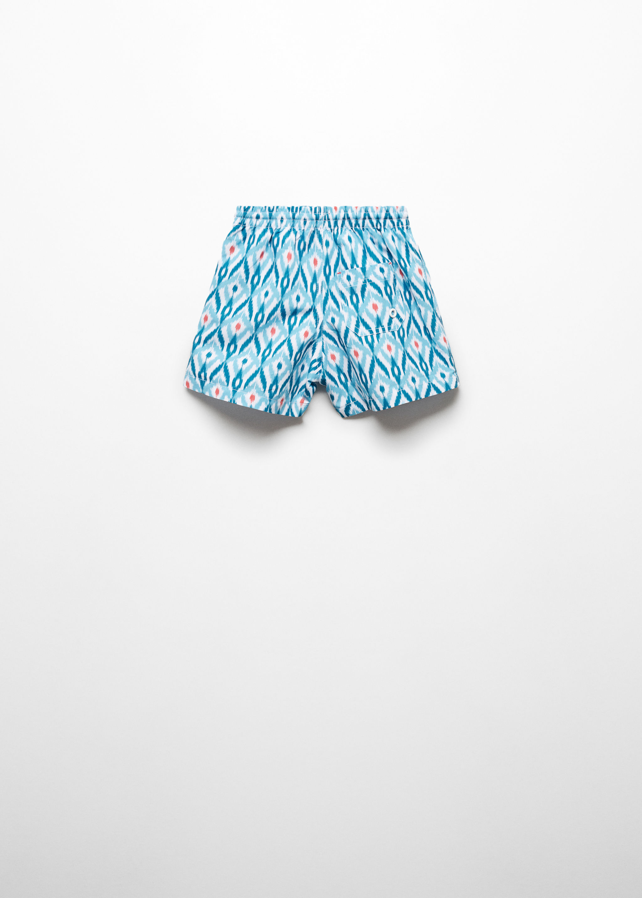 Printed swimming trunks - Reverse of the article