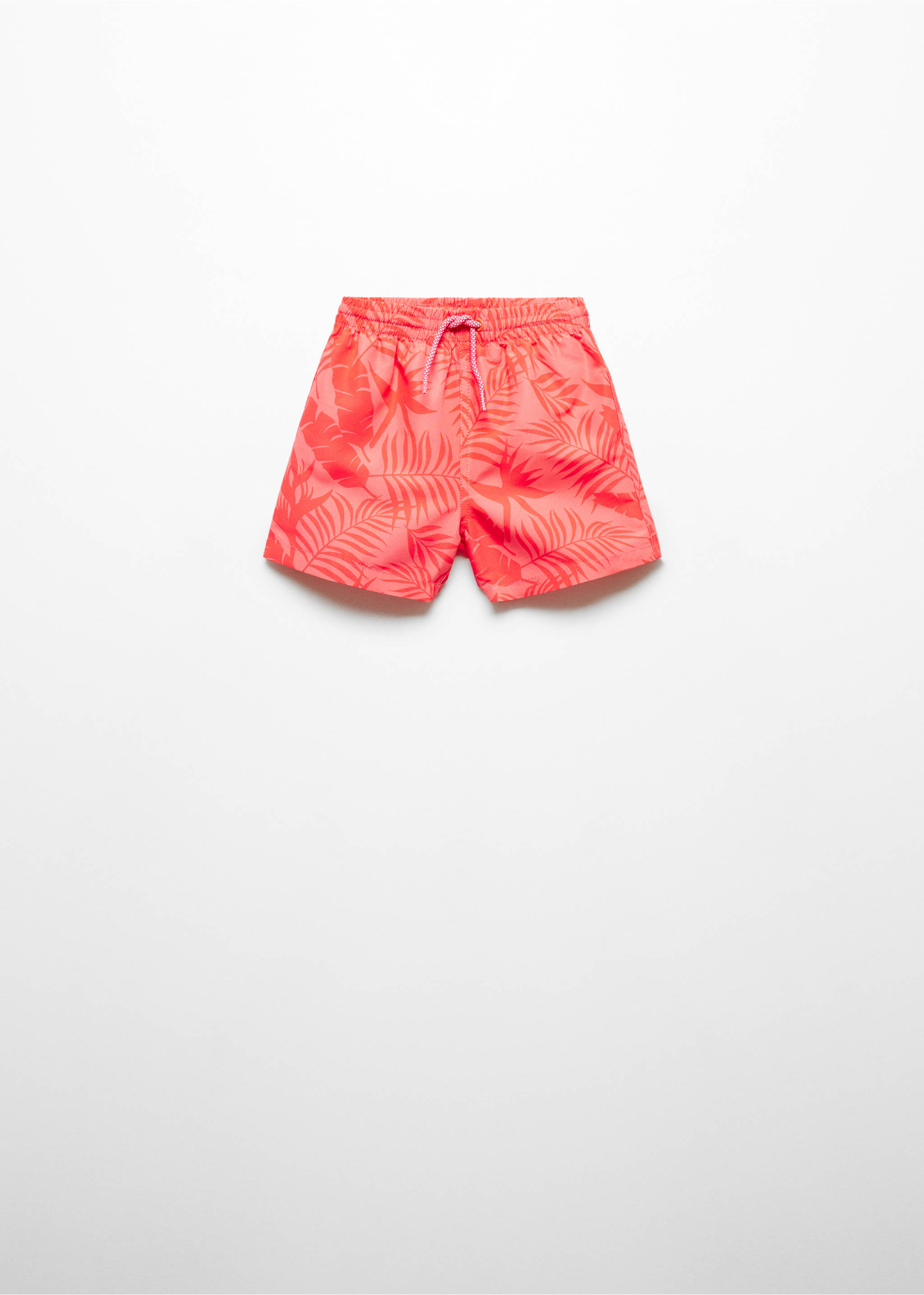 Maillot de bain imprimé feuilles - Article sans modèle, Corail. Ref: 67016337-00.