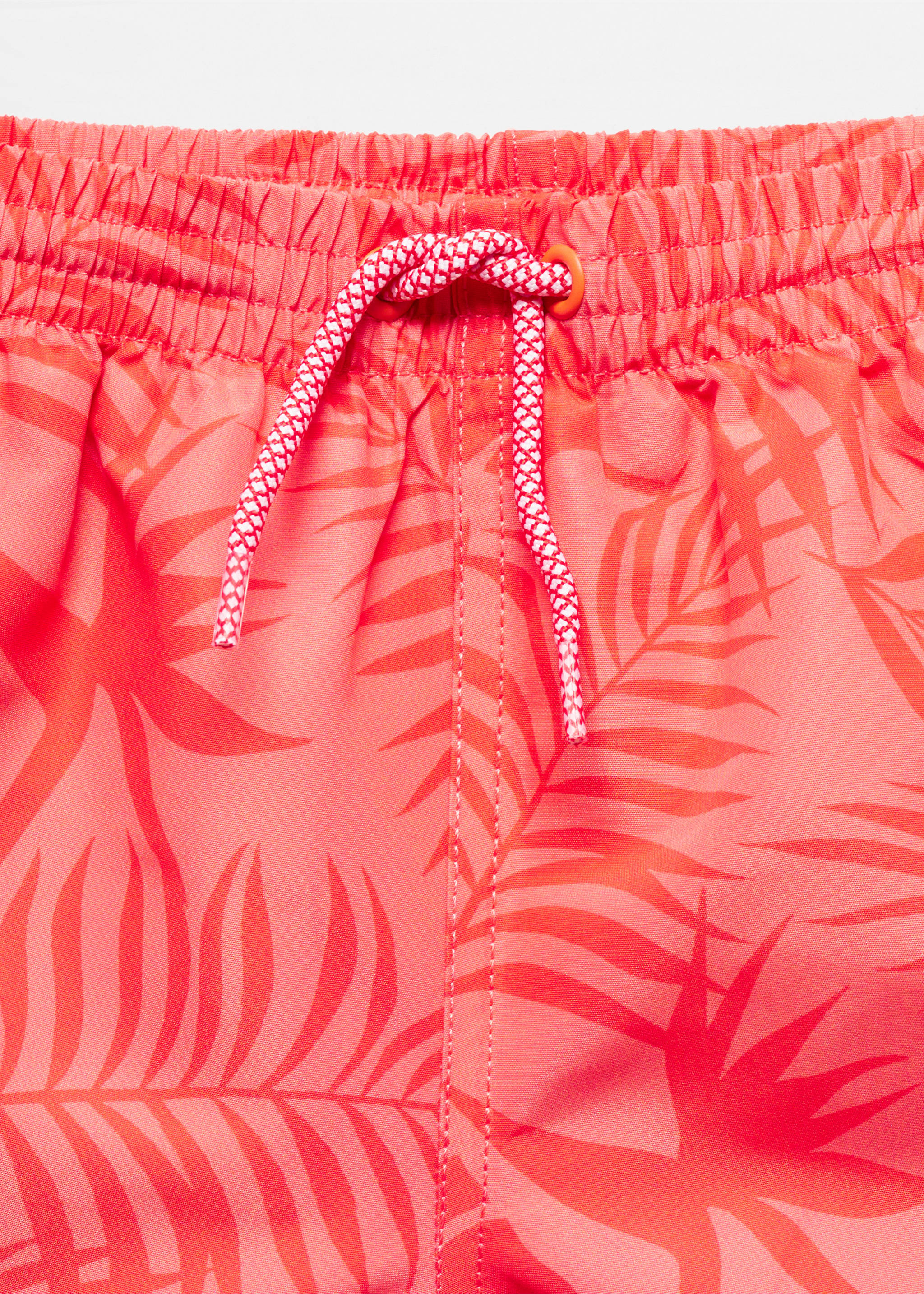 Maillot de bain imprimé feuilles - Détail de l'article 8, Corail. Ref: 67016337-00.