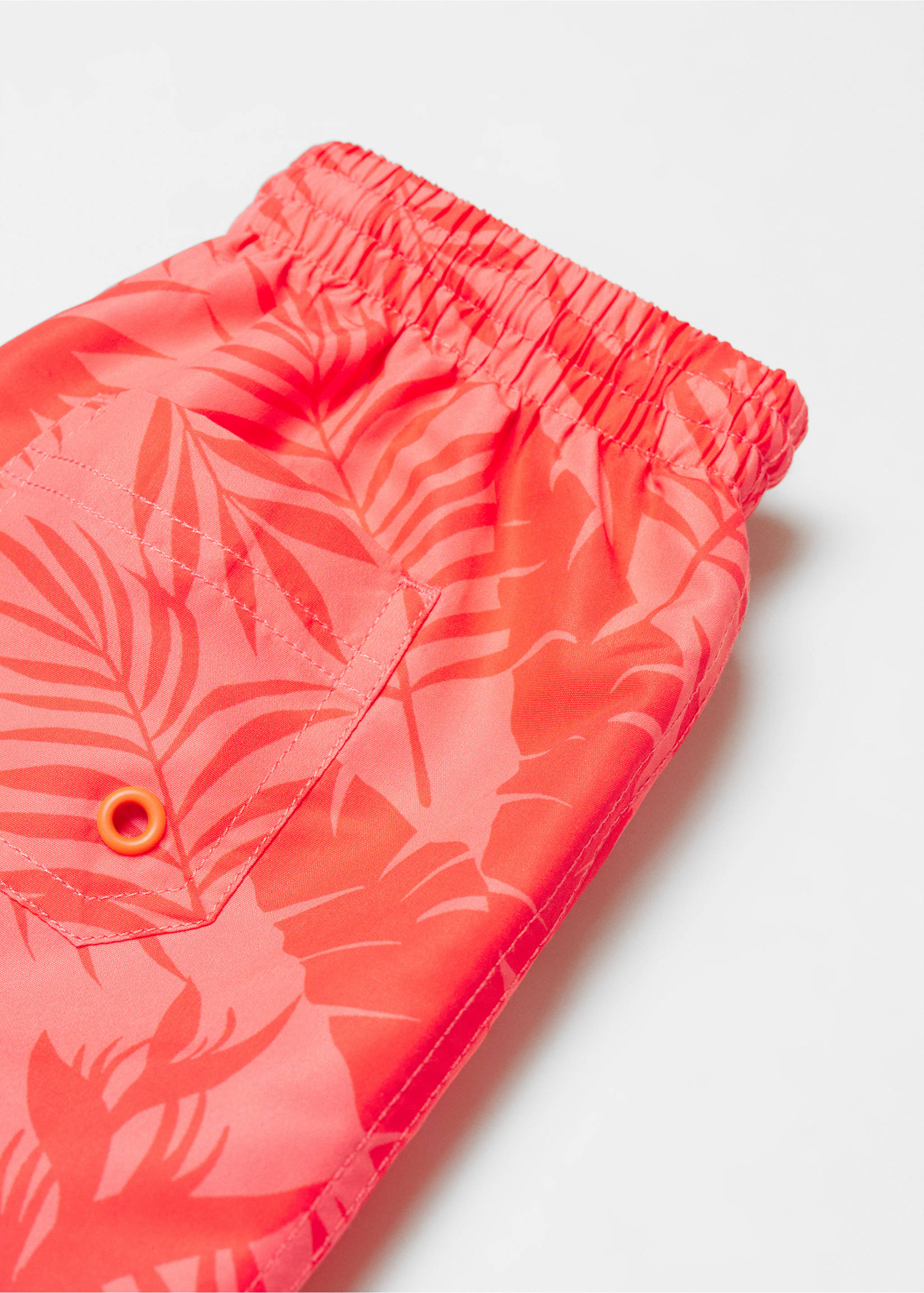 Maillot de bain imprimé feuilles - Détail de l'article 0, Corail. Ref: 67016337-00.