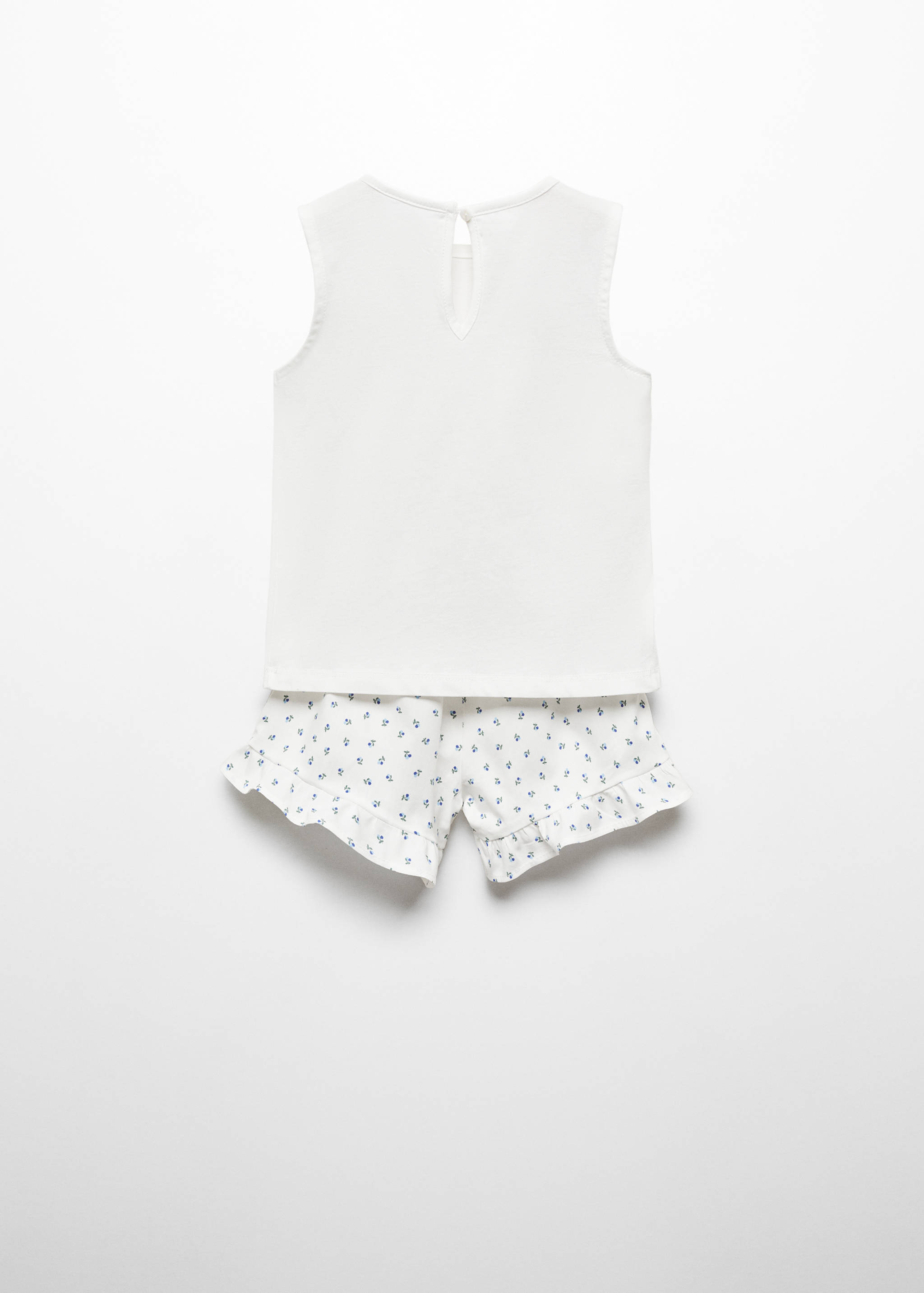 Printed short pyjamas - Reverse of the article