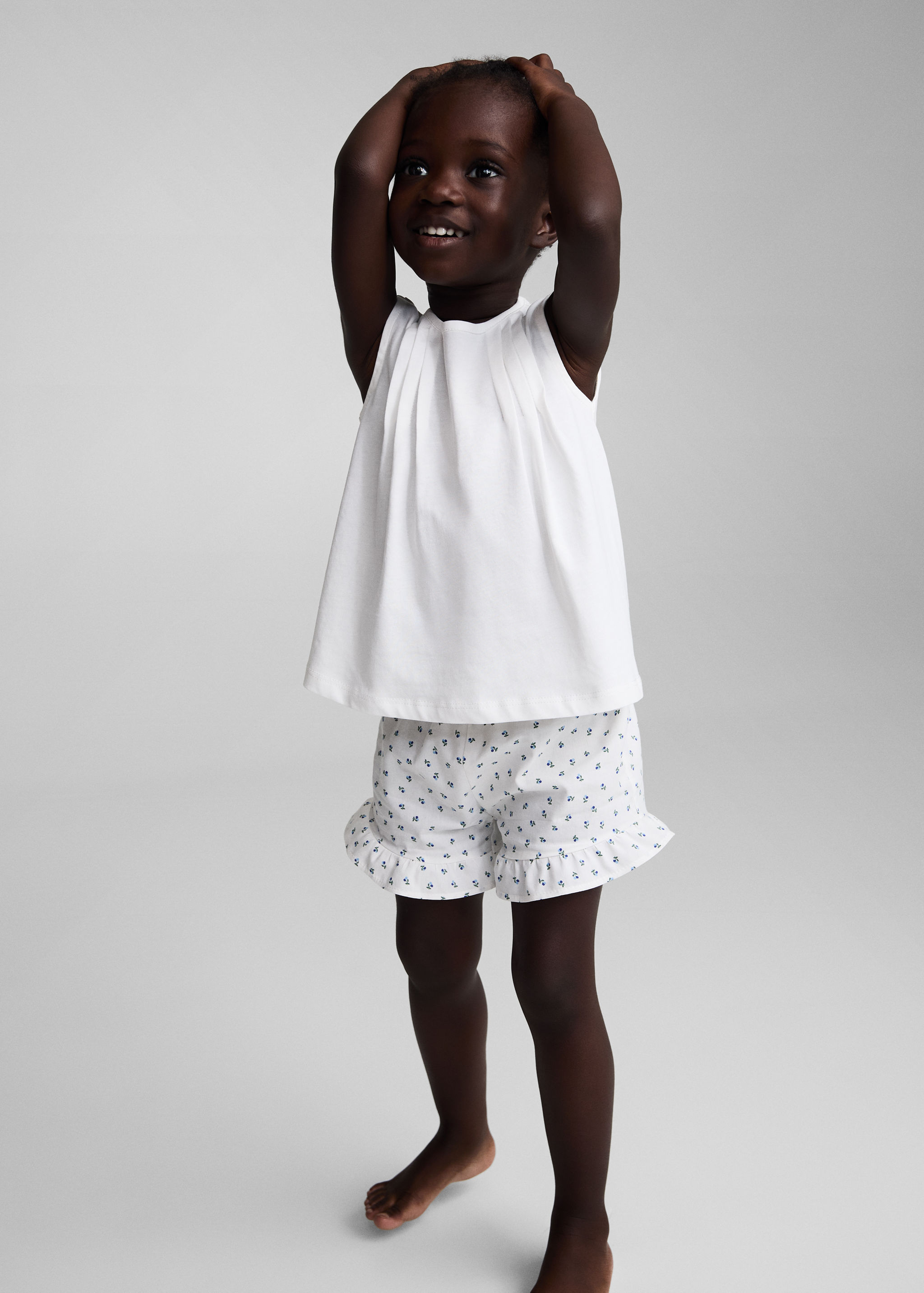 Pijama curt estampat - Pla general