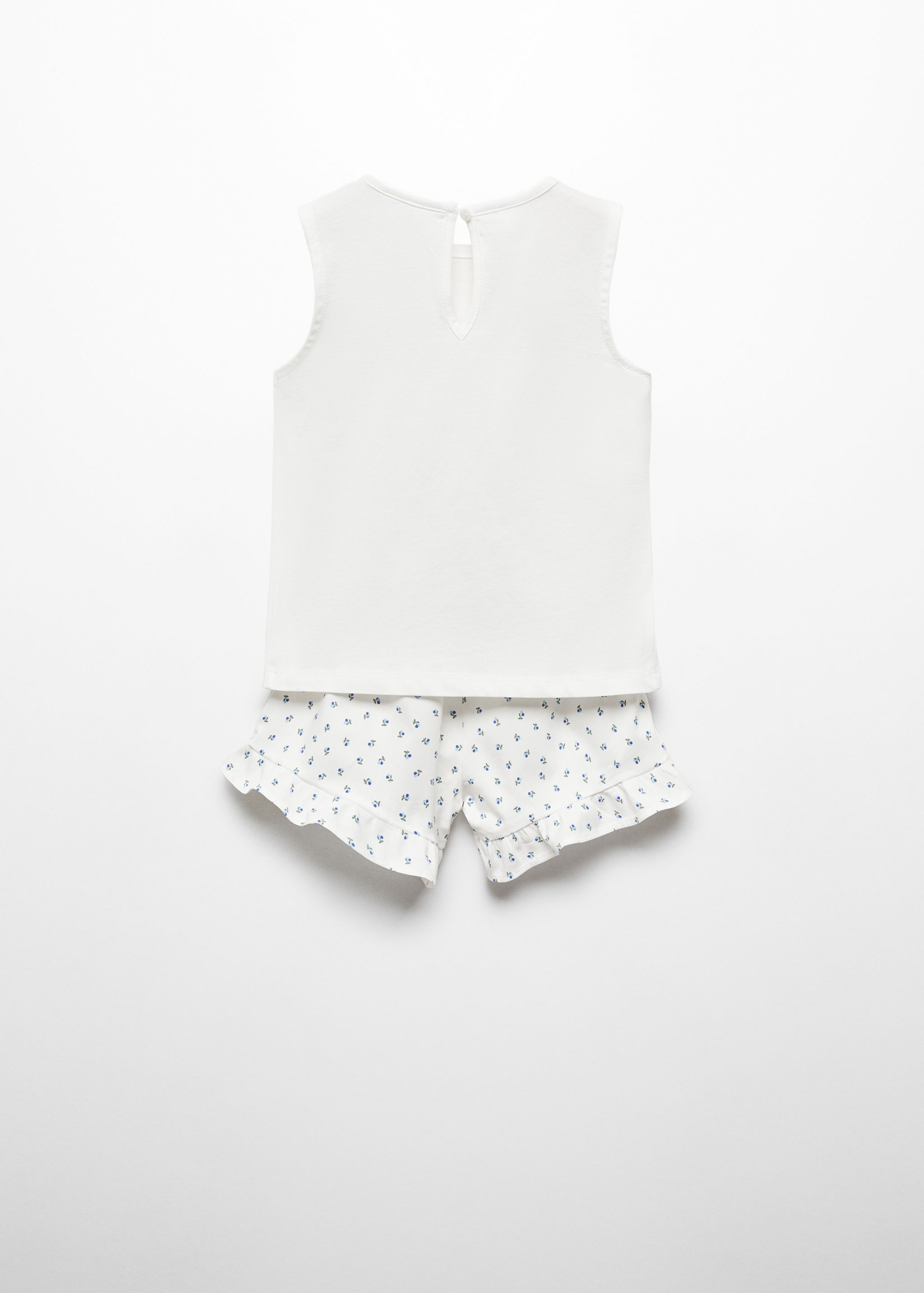 Pijama curt estampat - Revers de l'article