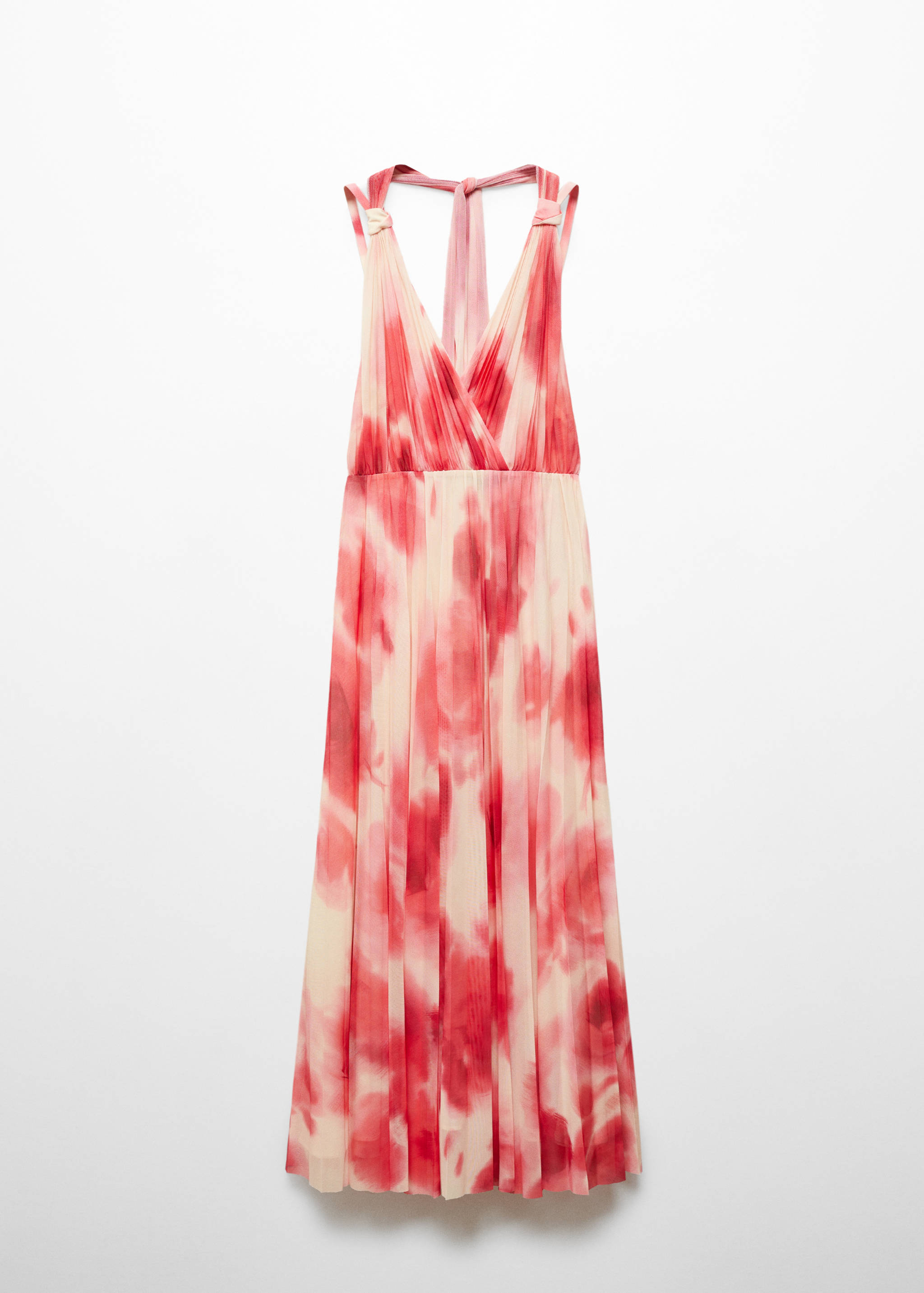 Printed pleated dress - Article without model