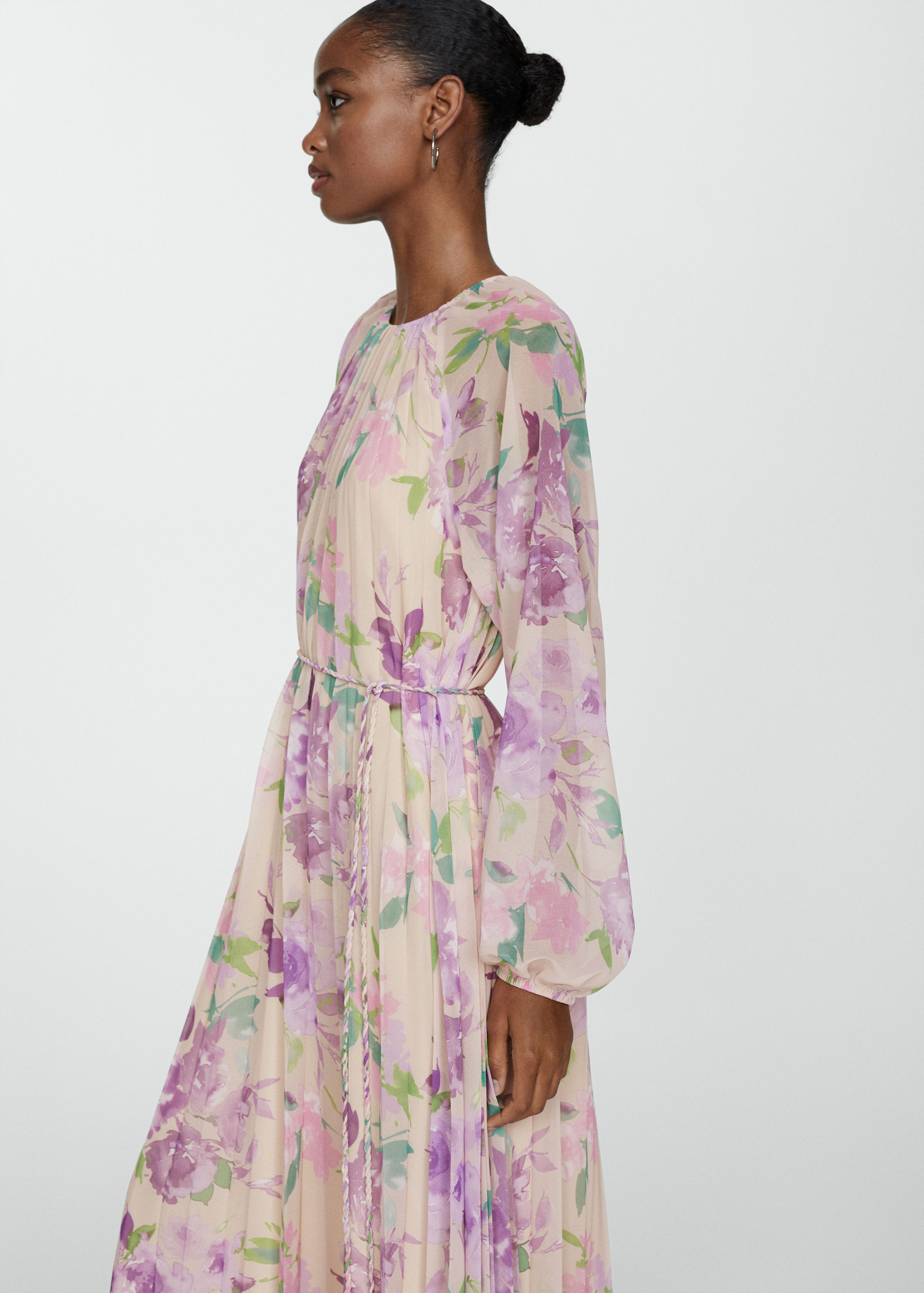 Vestit estampat floral - Pla mig