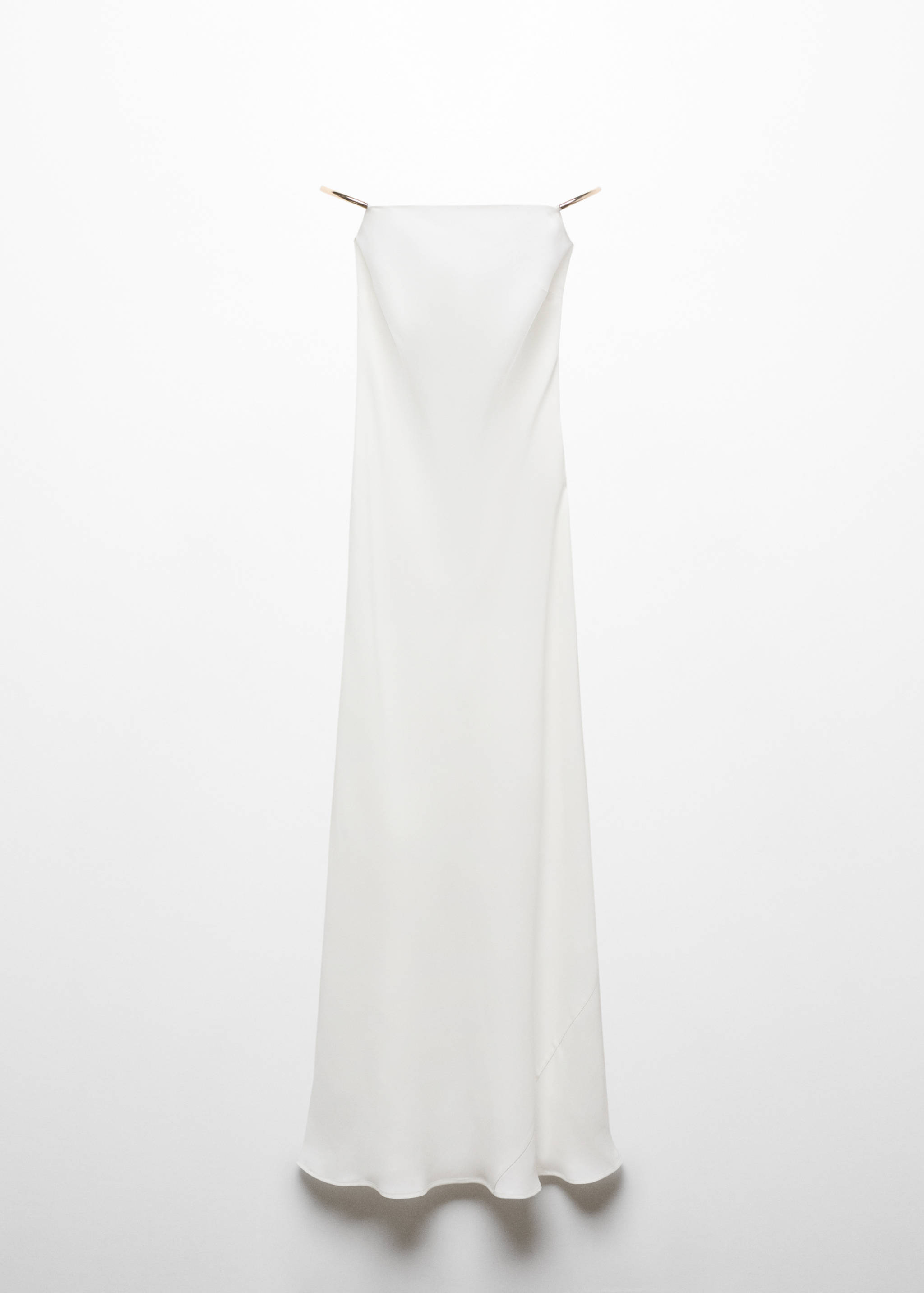 Strapless dress with metallic detail - Article without model