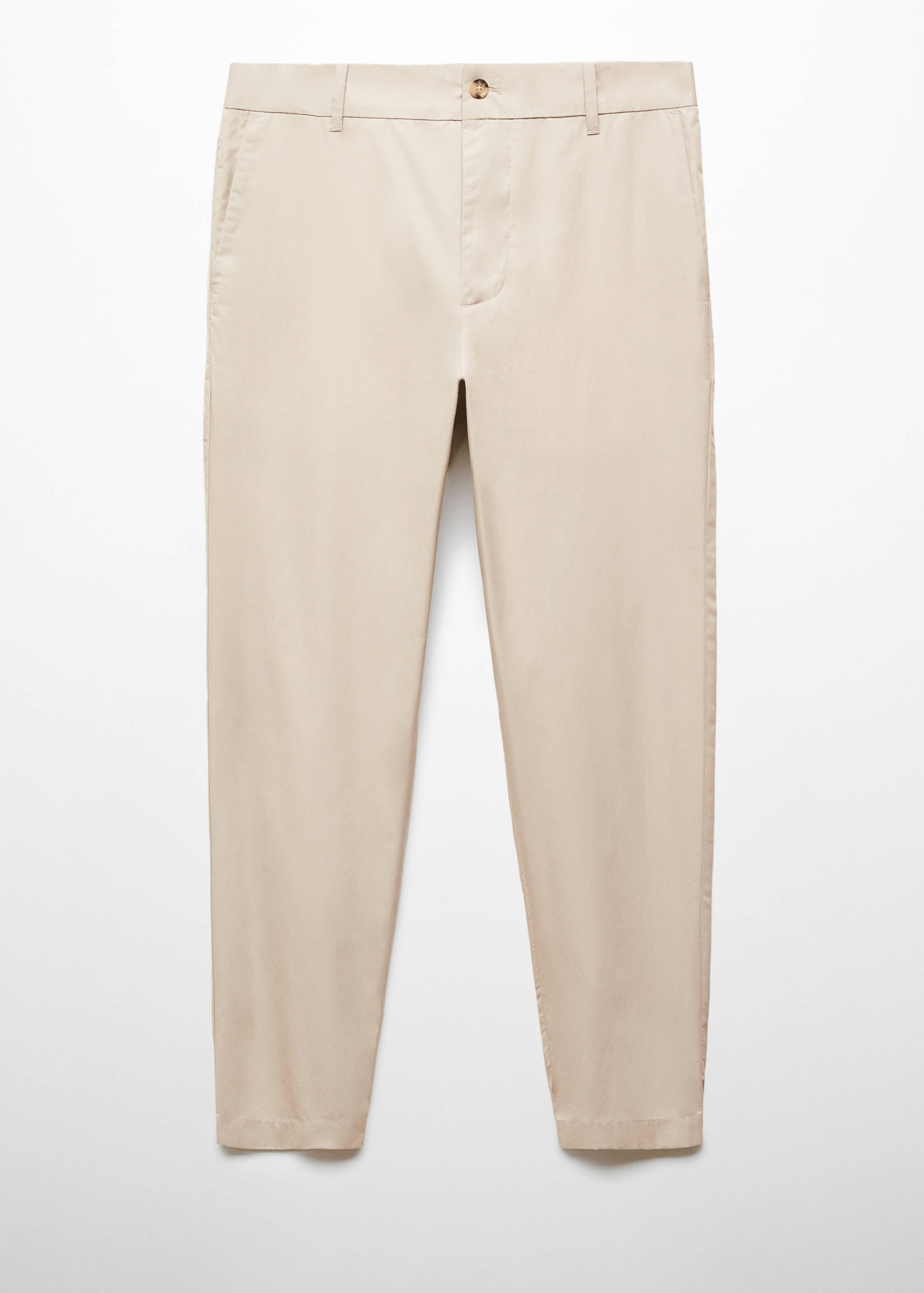 100% slim-fit cotton trousers - Article without model