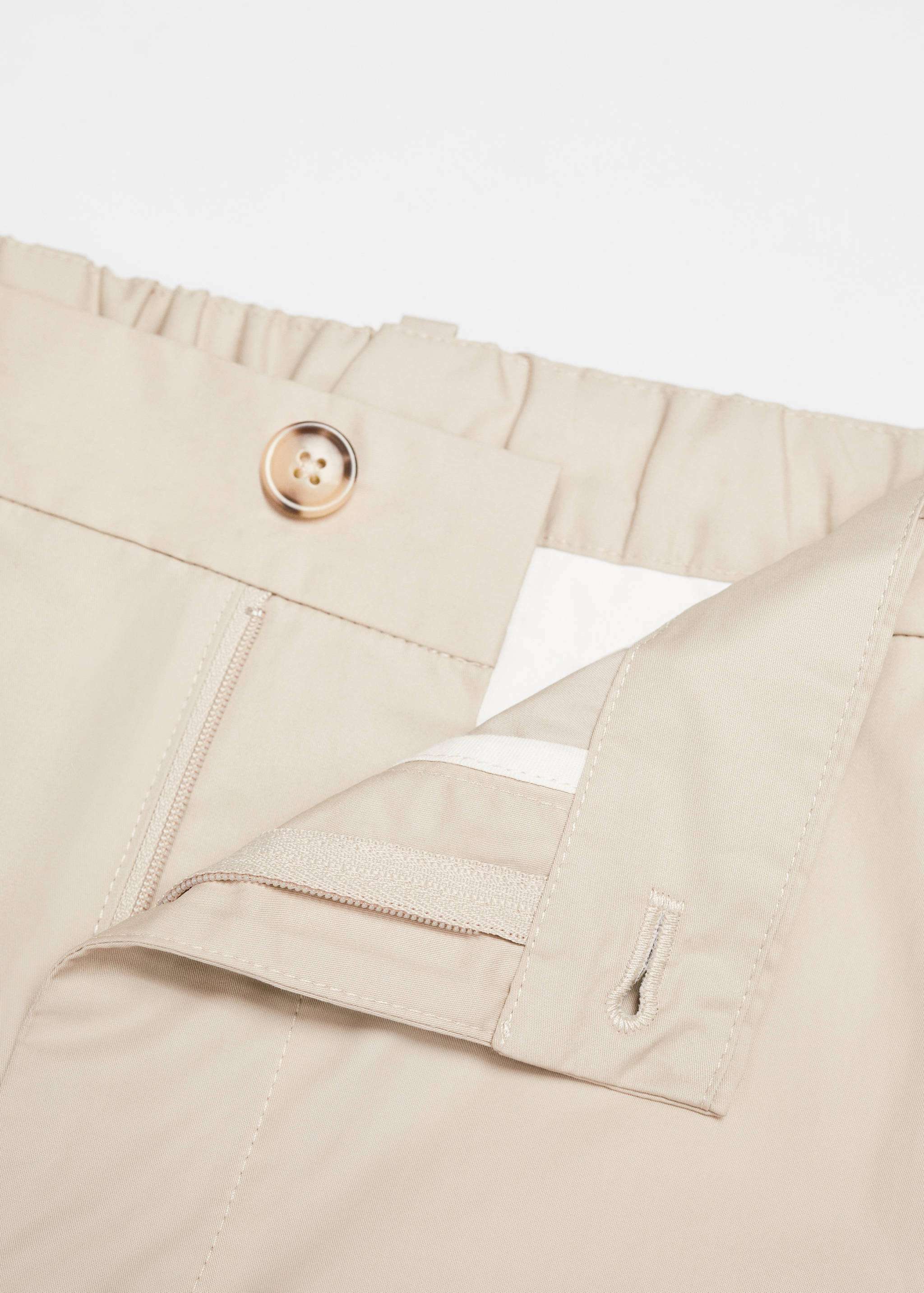 100% slim-fit cotton trousers - Details of the article 8
