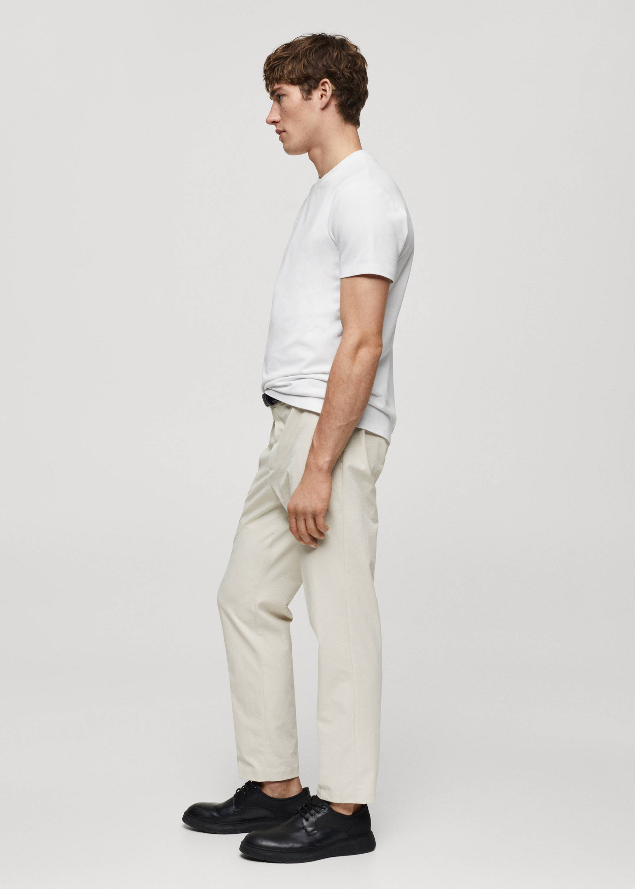 Slim fit technical fabric pants - Details of the article 2