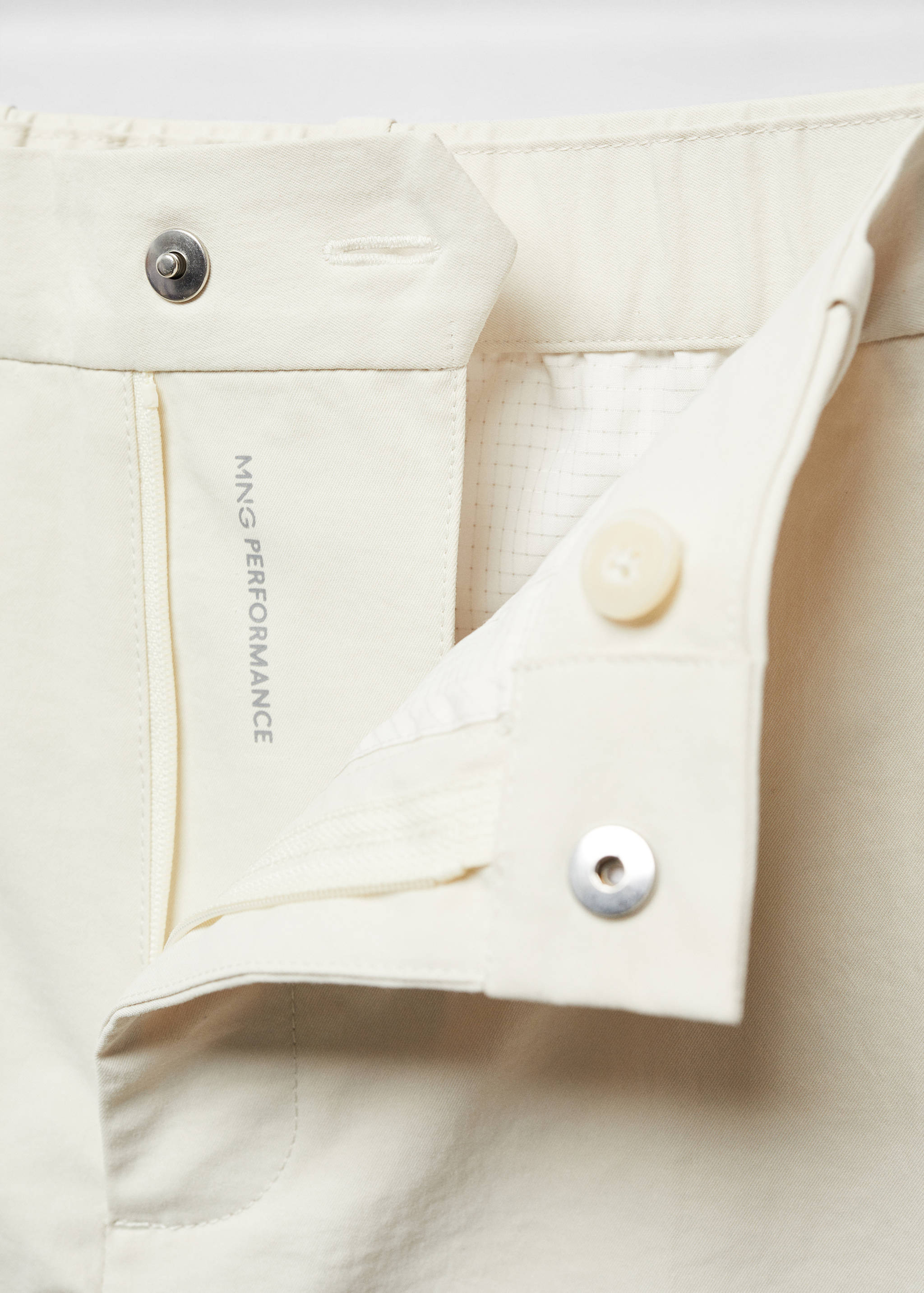 Slim fit technical fabric pants - Details of the article 8