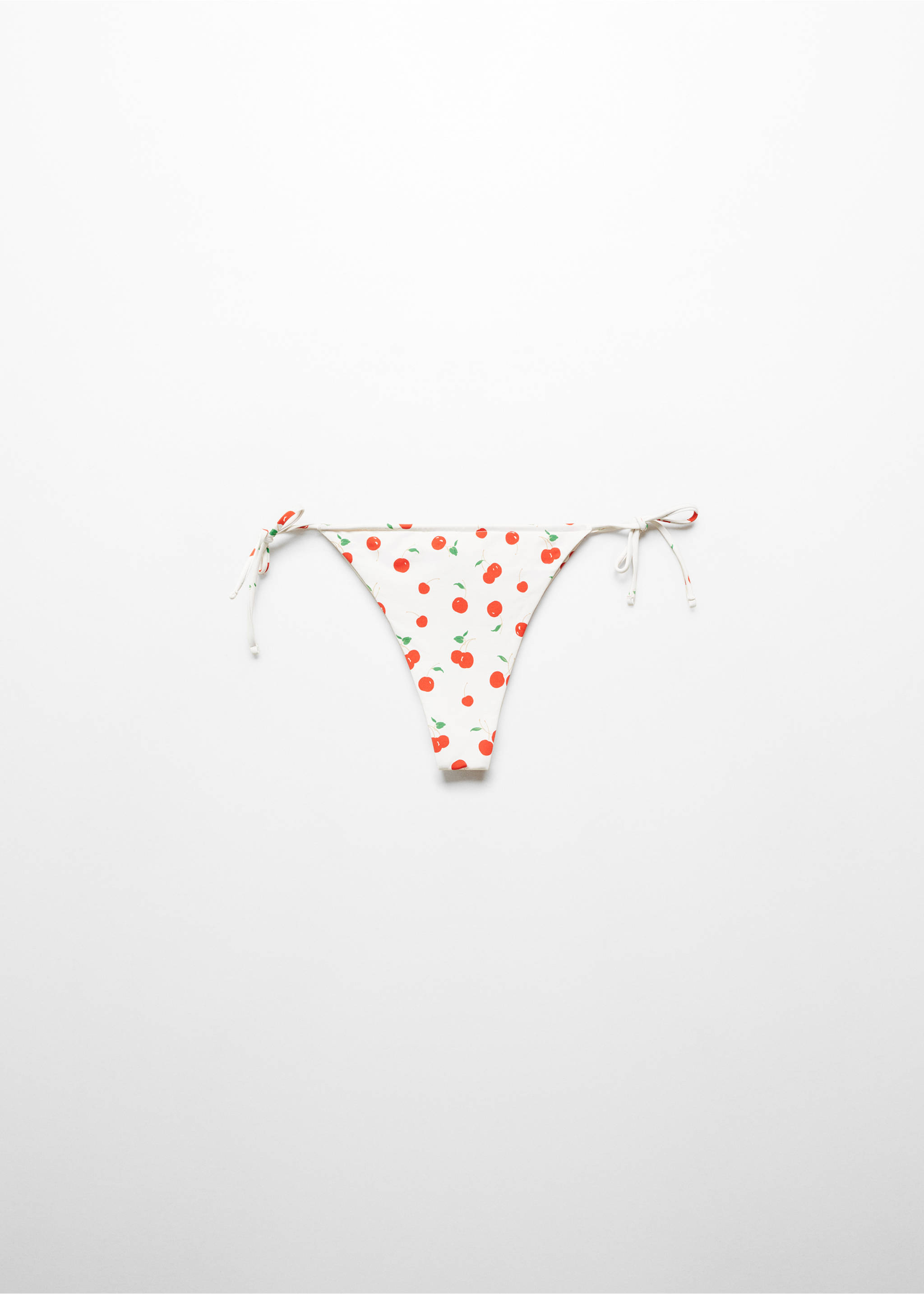 Printed Brazilian bikini bottoms - Article without model, White. Ref: 67016736-00.