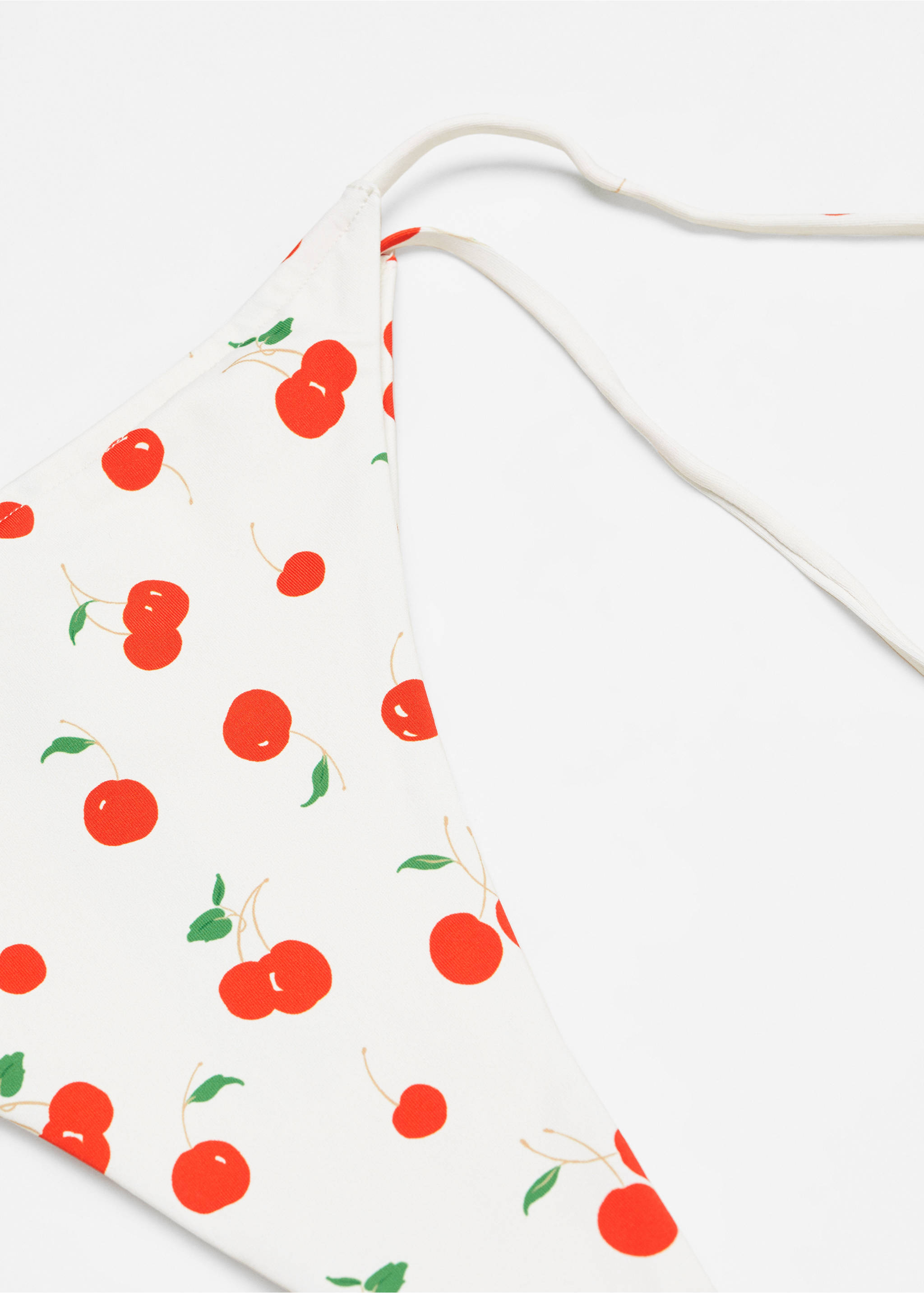 Printed Brazilian bikini bottoms - Details of the article 8, White. Ref: 67016736-00.