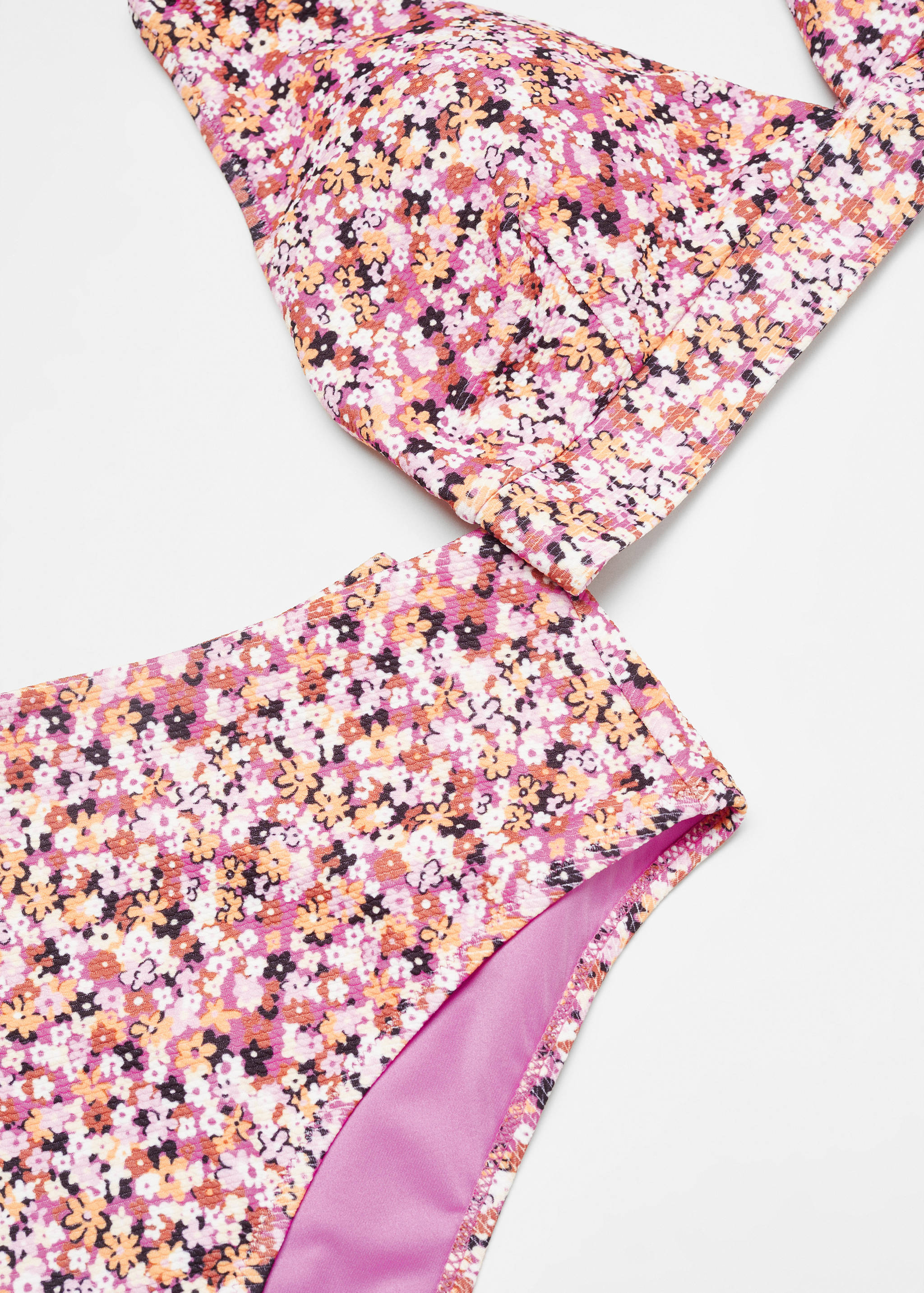 High-waisted floral bikini bottom - Details of the article 8