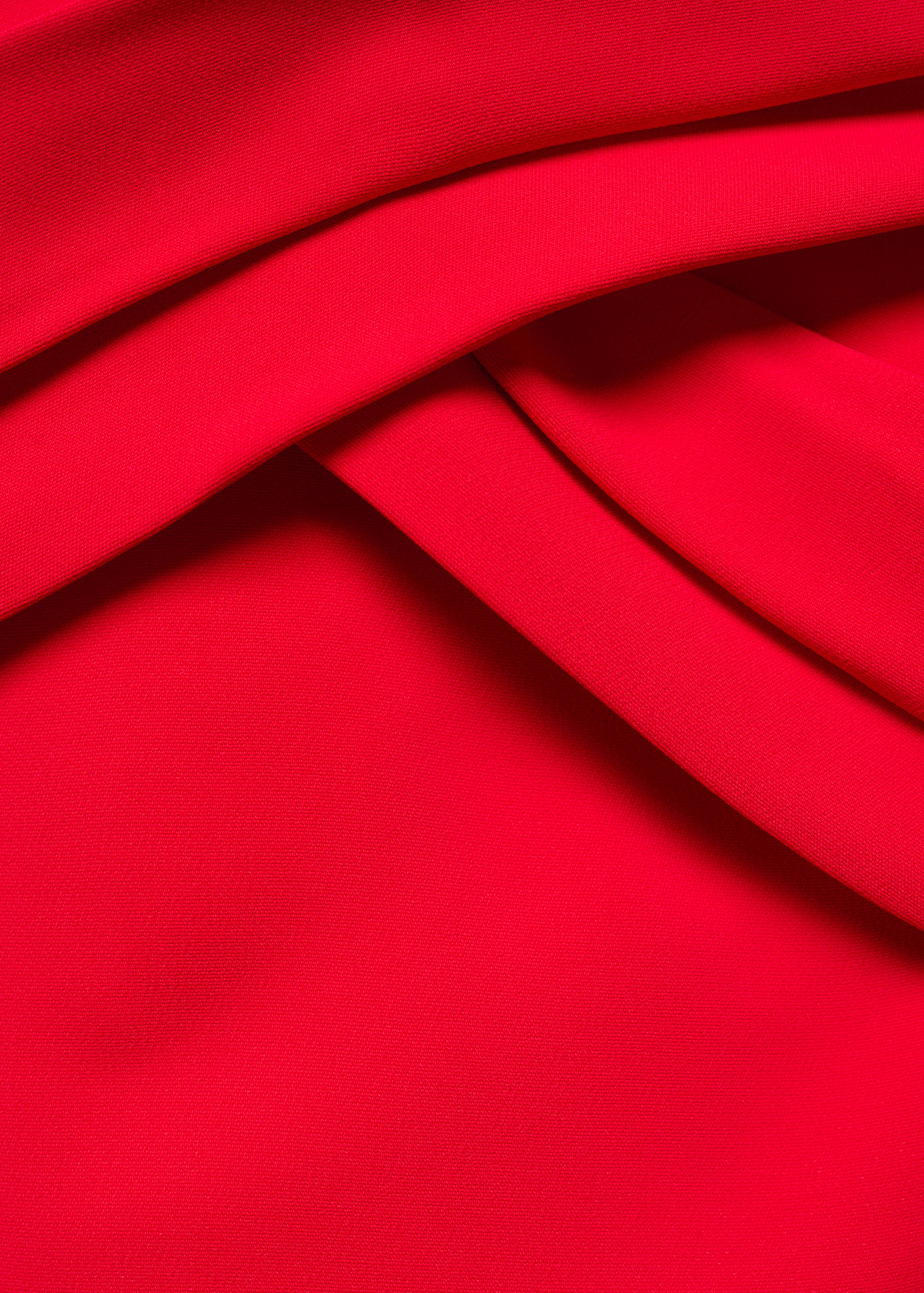 Off-the-shoulder dress with crossed neckline - Details of the article 8