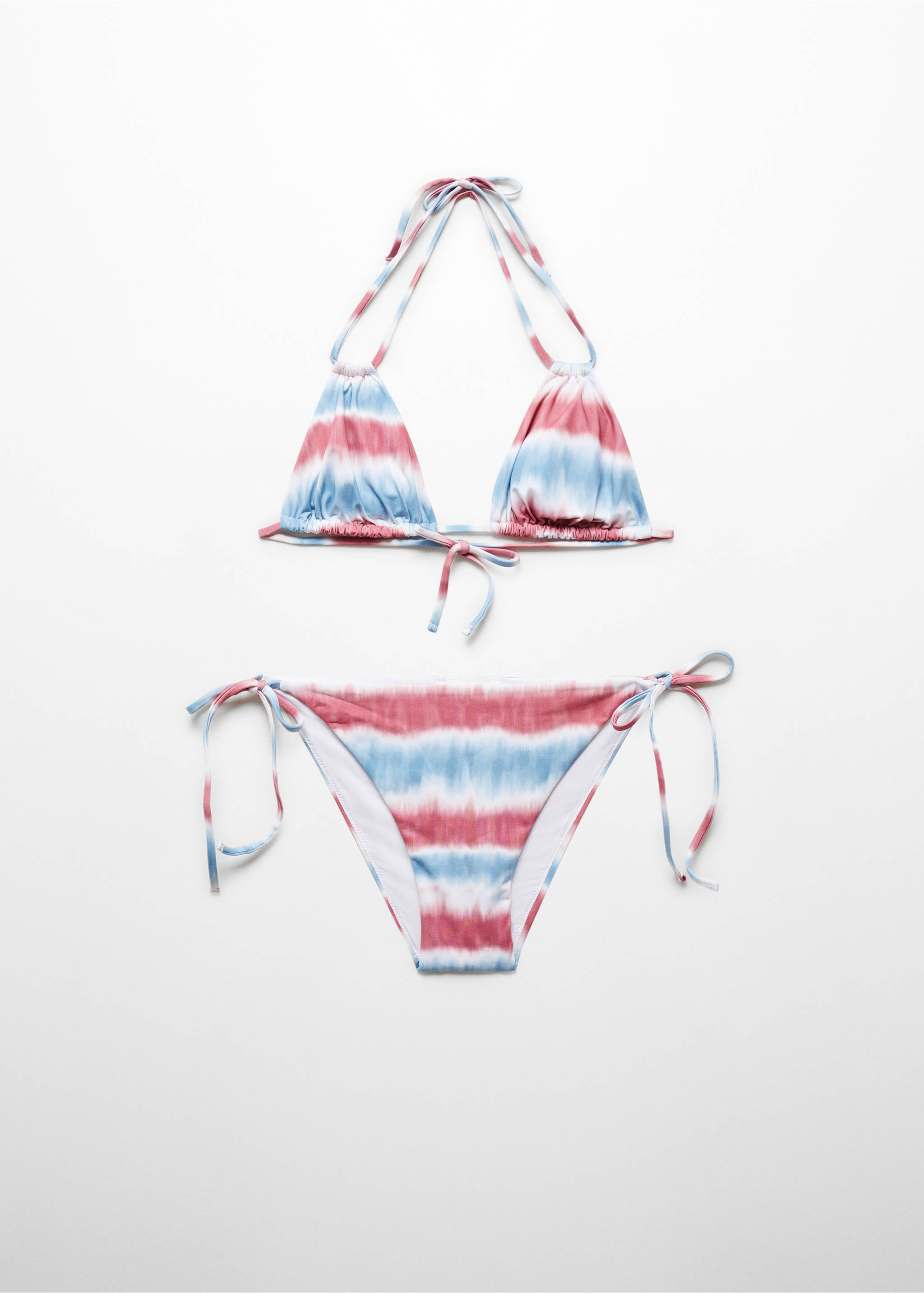 Tie-Dye-Bikini - Artikel ohne Model, Wassergrün. Ref: 67016753-00.