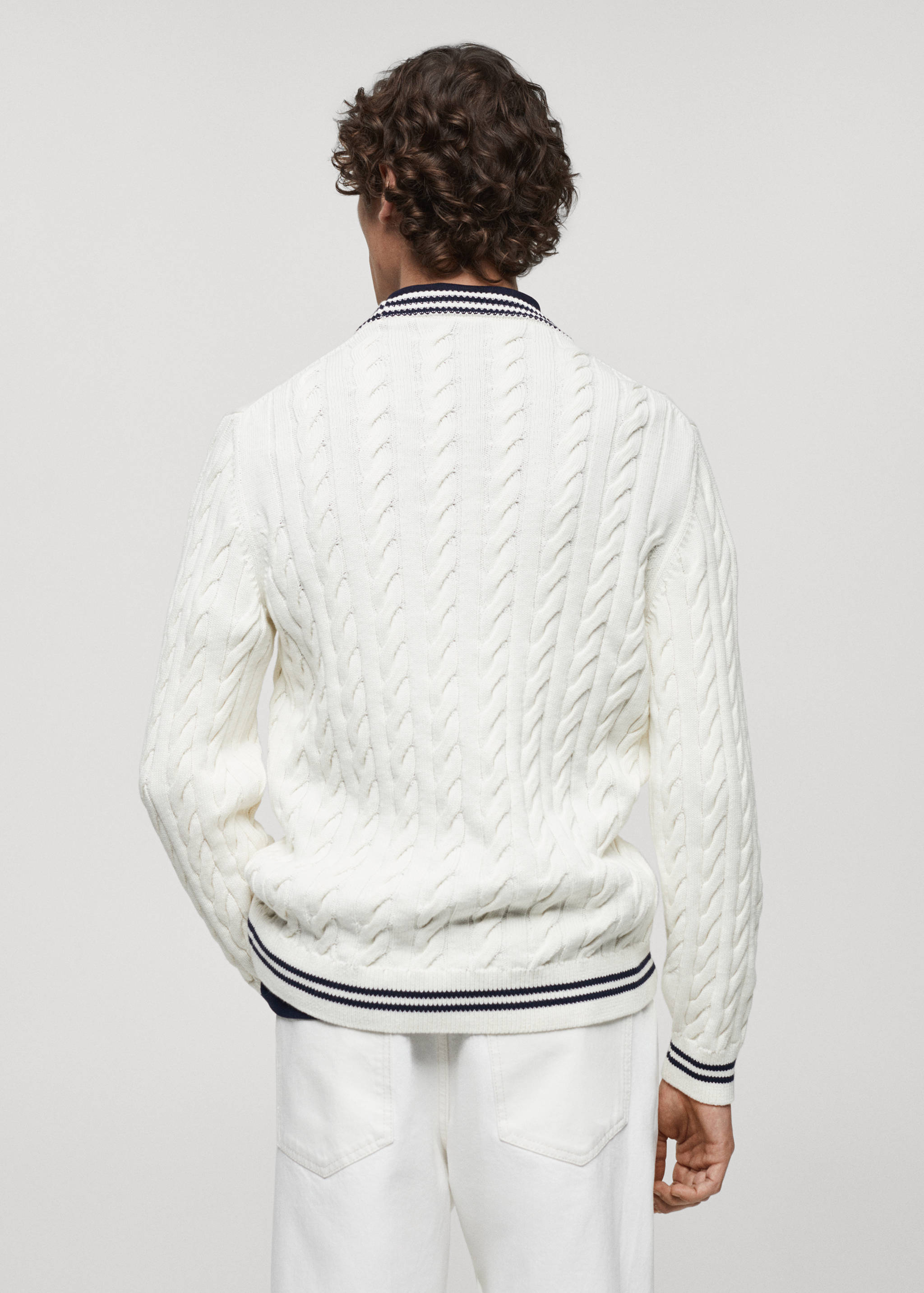 Jersei ratlles punt trenat - Revers de l'article