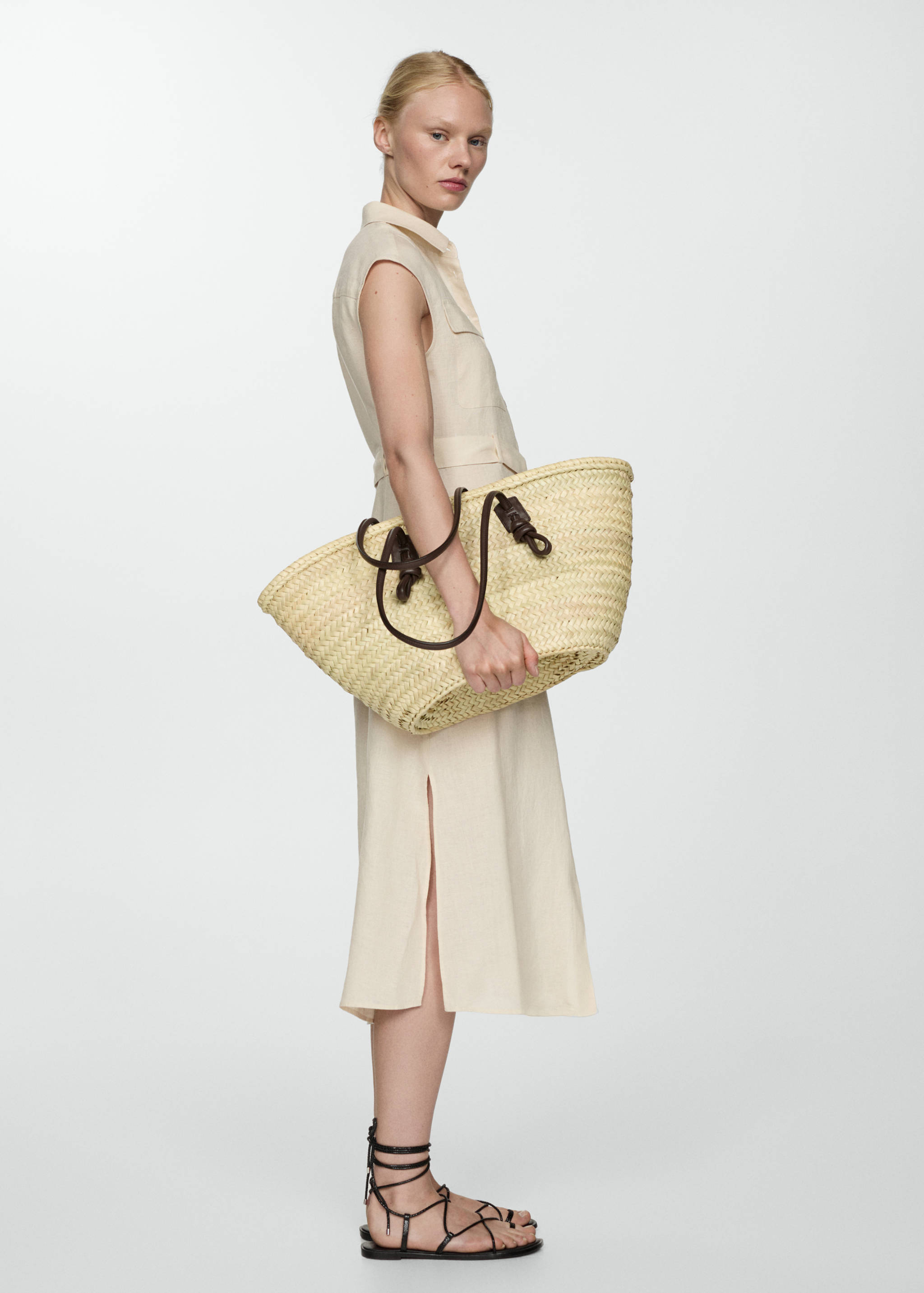 Hemdblusenkleid aus 100 % Leinen - Detail des Artikels 6