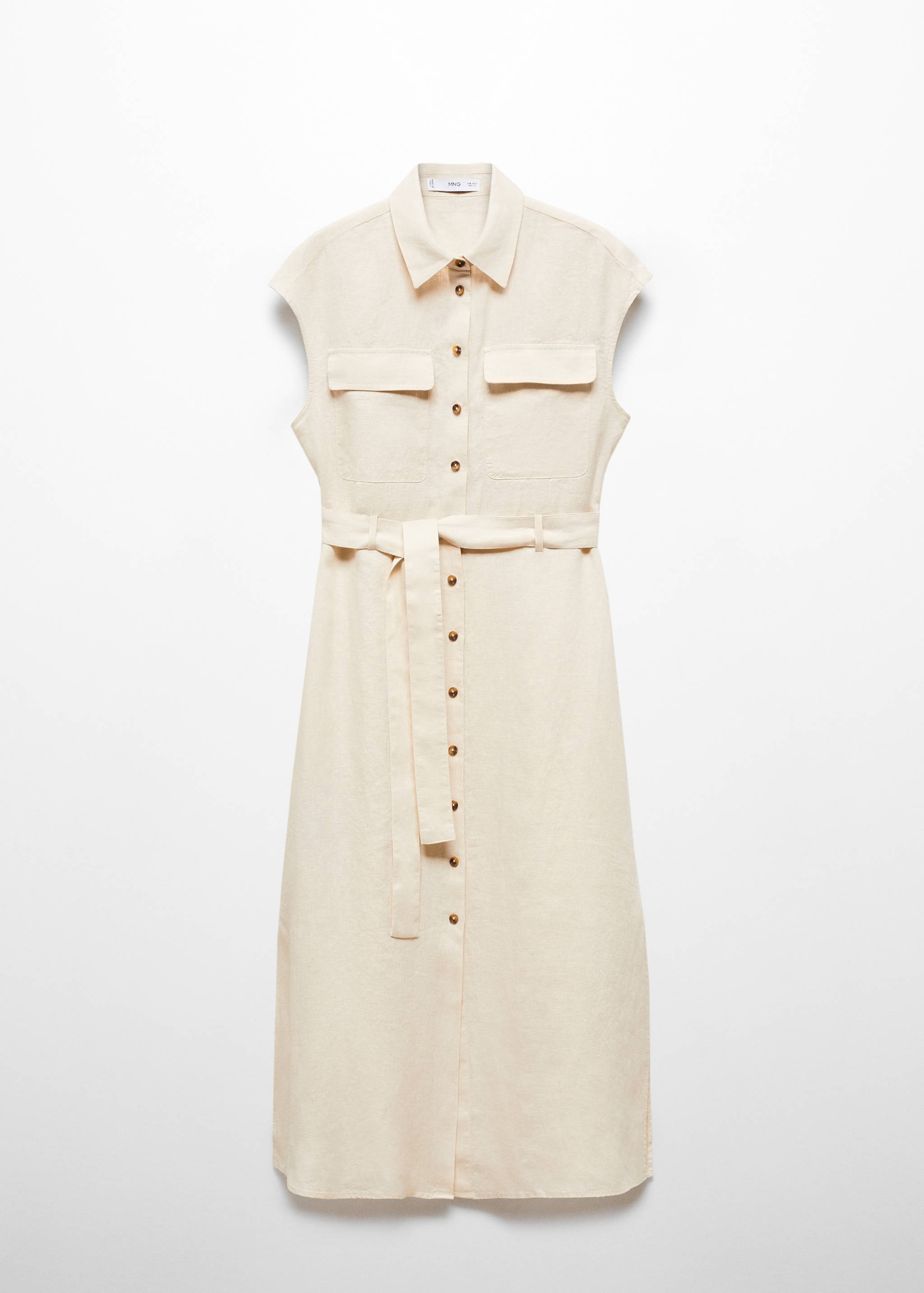 Hemdblusenkleid aus 100 % Leinen - Artikel ohne Model