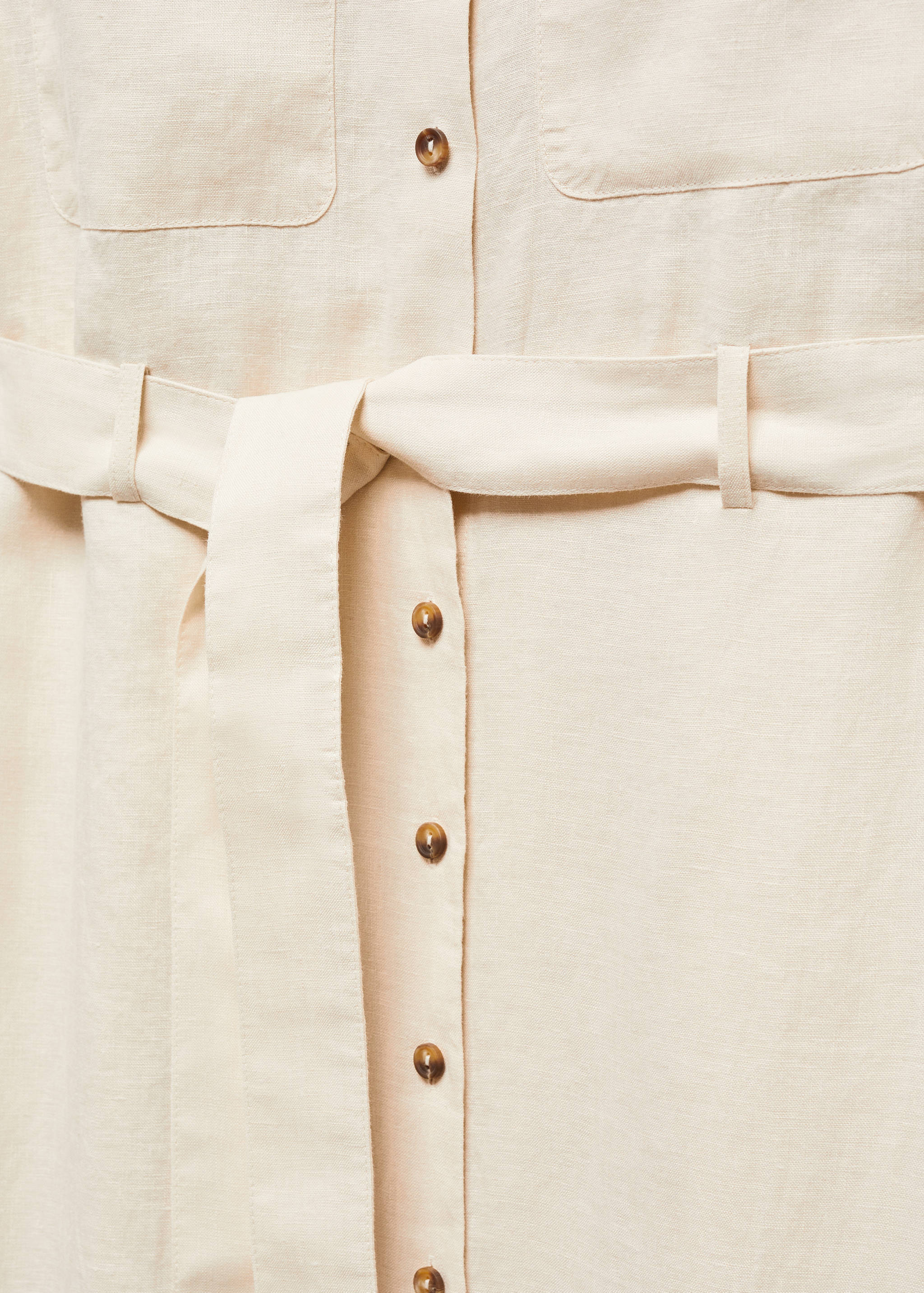 Hemdblusenkleid aus 100 % Leinen - Detail des Artikels 8