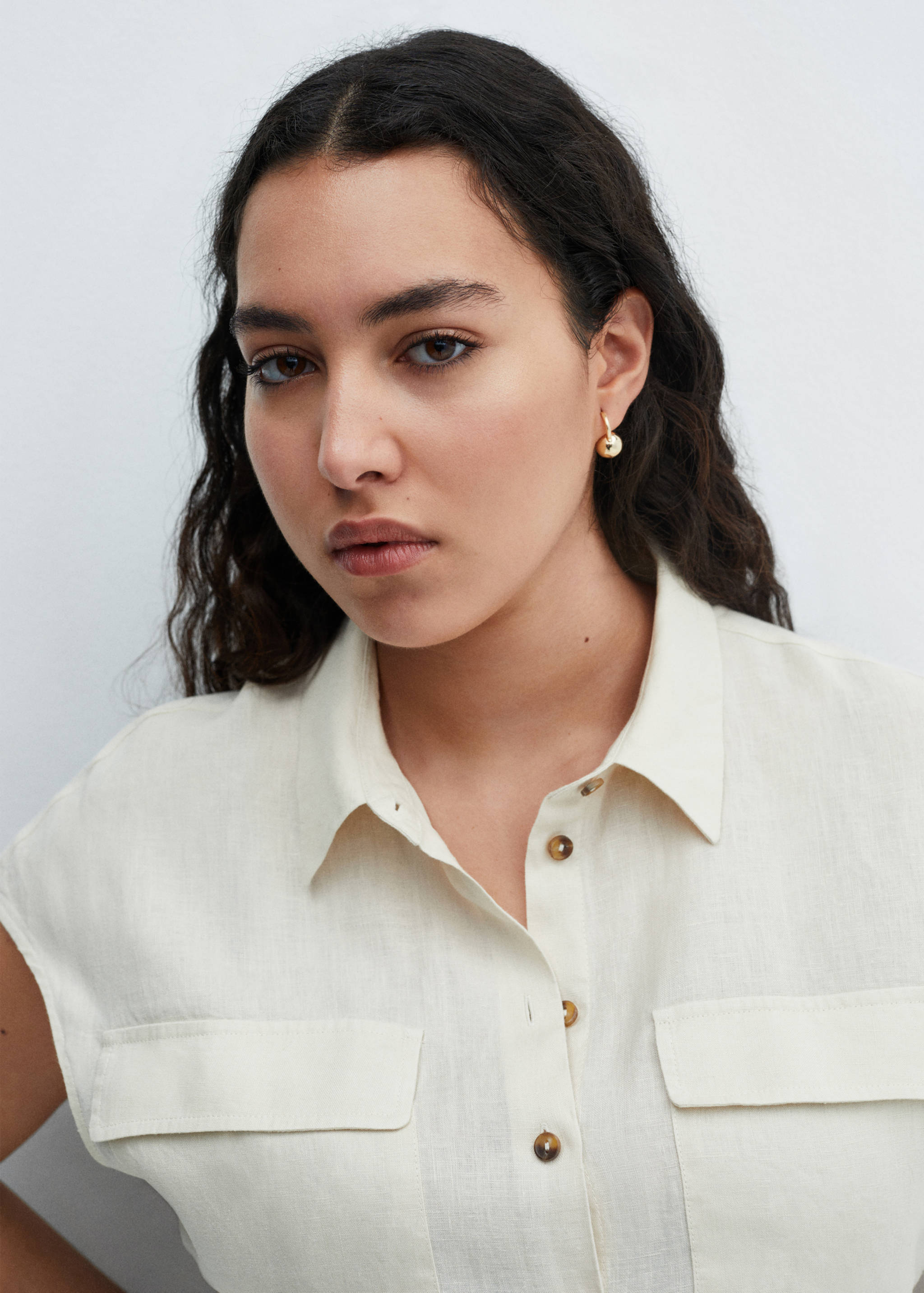 Hemdblusenkleid aus 100 % Leinen - Detail des Artikels 4