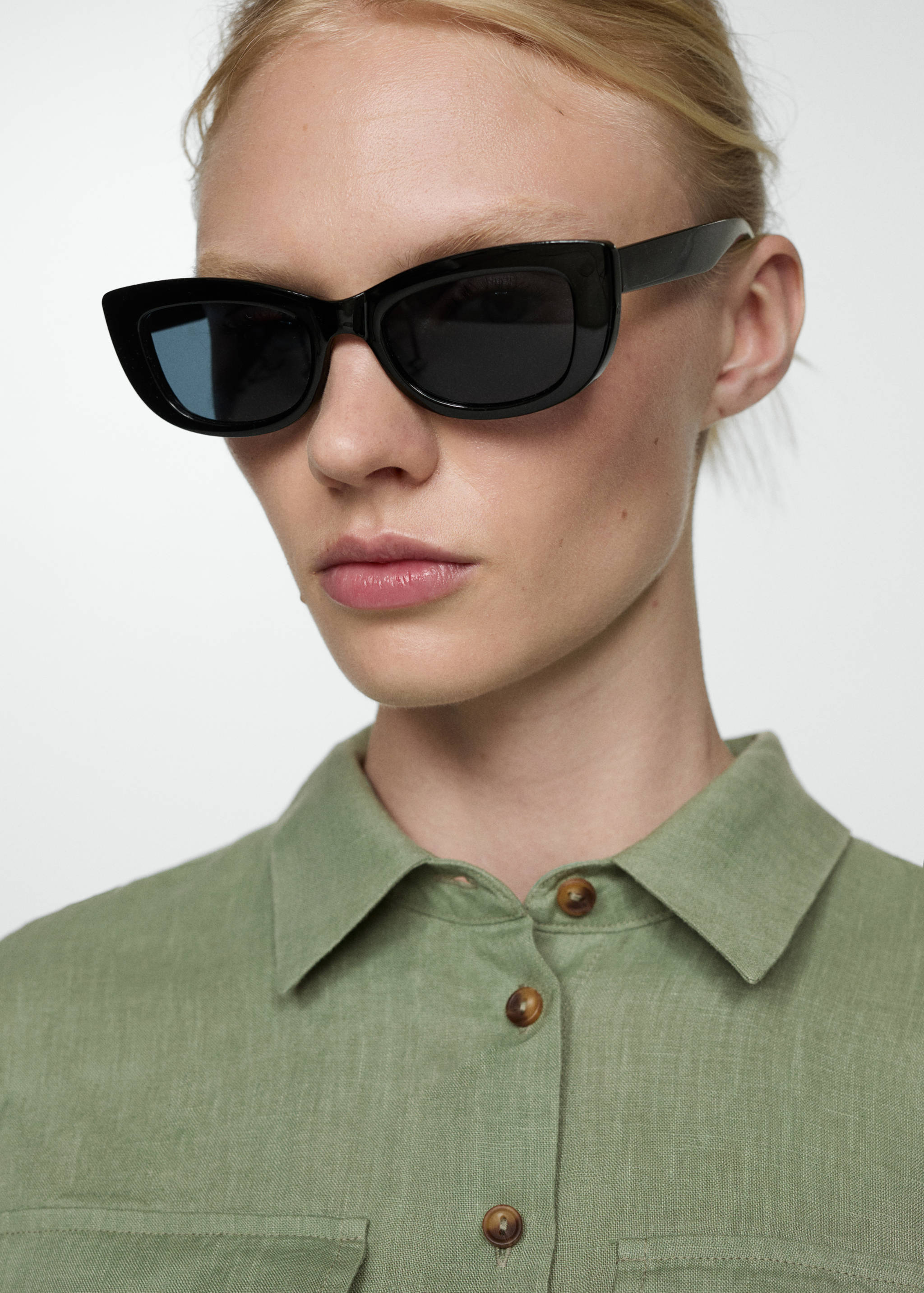 Hemdblusenkleid aus 100 % Leinen - Detail des Artikels 1