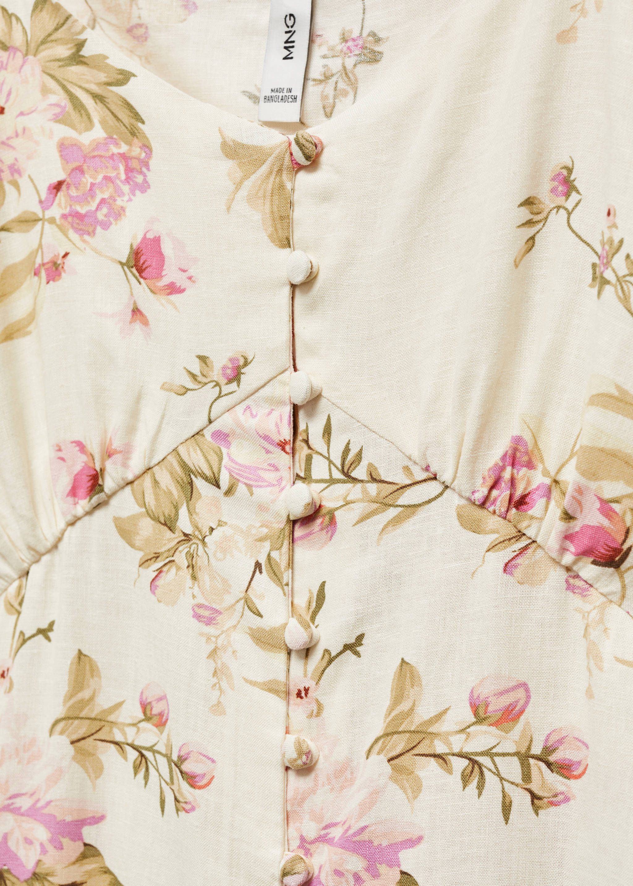 Leinenkleid mit Knöpfen - Detail des Artikels 8