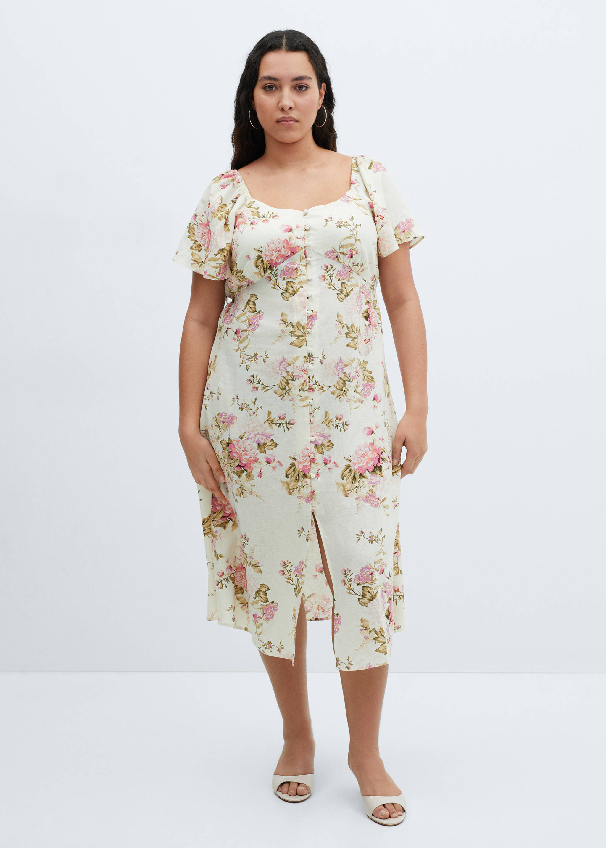 Leinenkleid mit Knöpfen - Detail des Artikels 6