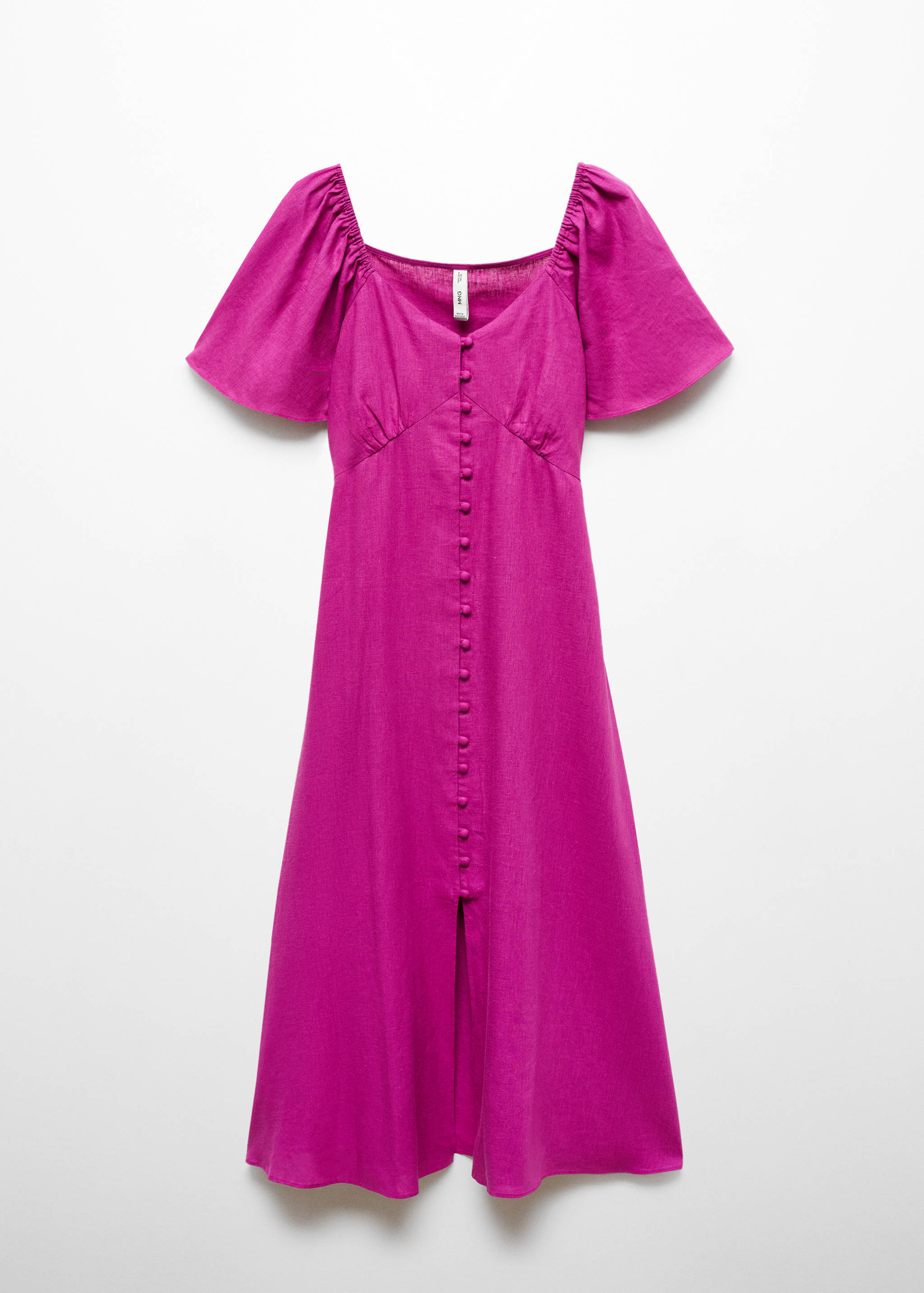 long sleeve pink dress Safe Keeping Long Sleeve Mini Dress Hot Pink main image 1
