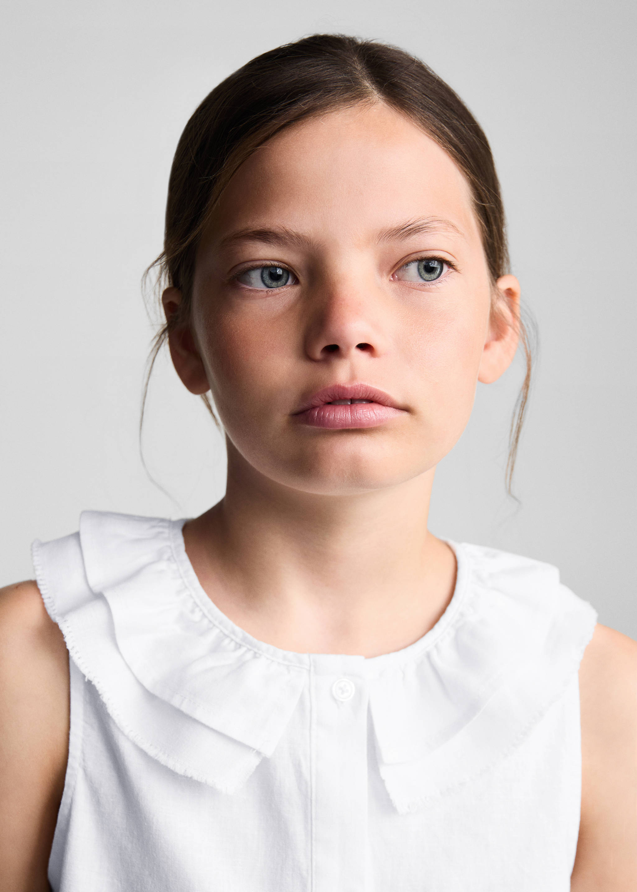 Lněná blůza s knoflíky - Detail zboží 1