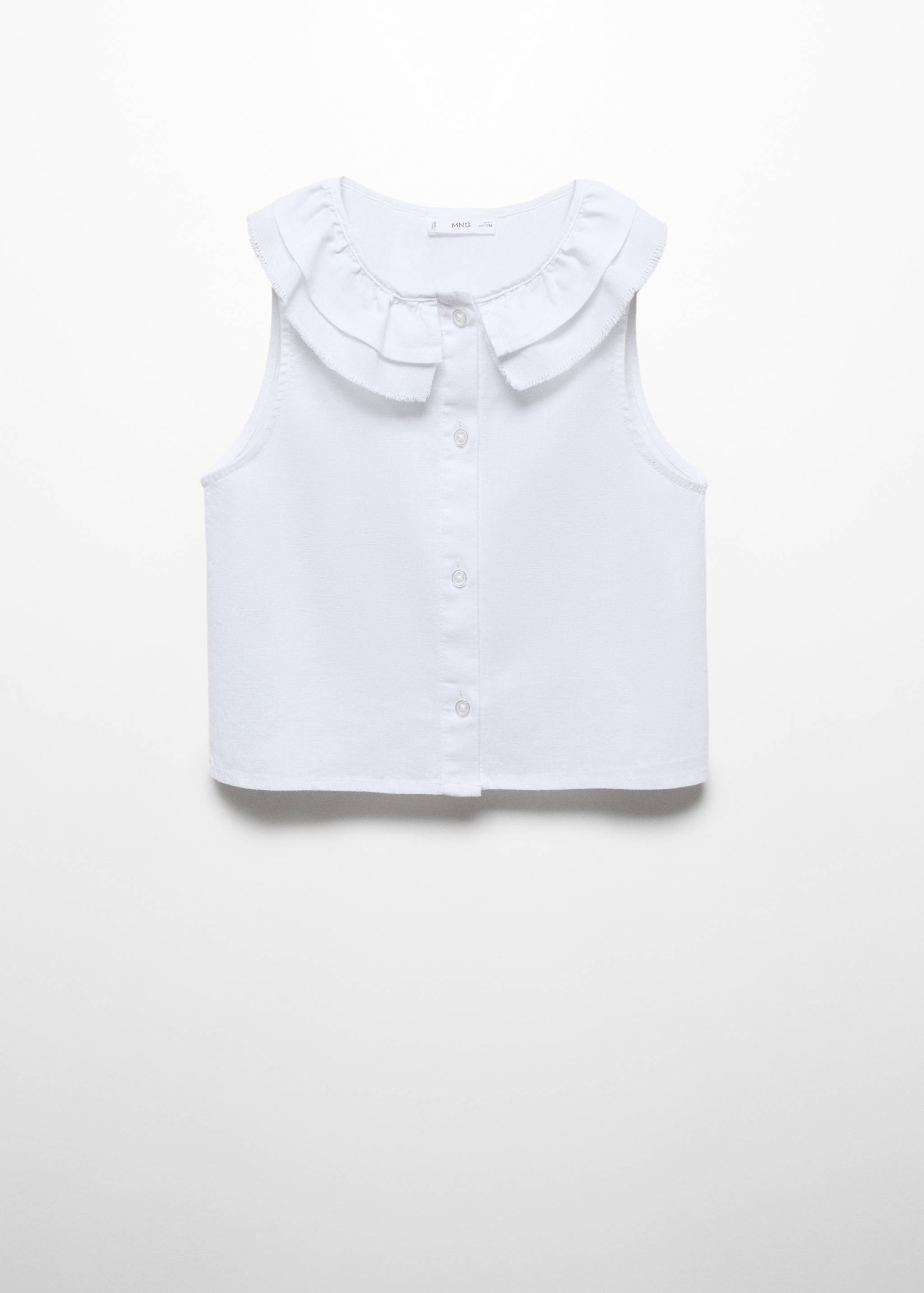 Lněná blůza s knoflíky - Zboží bez modelu