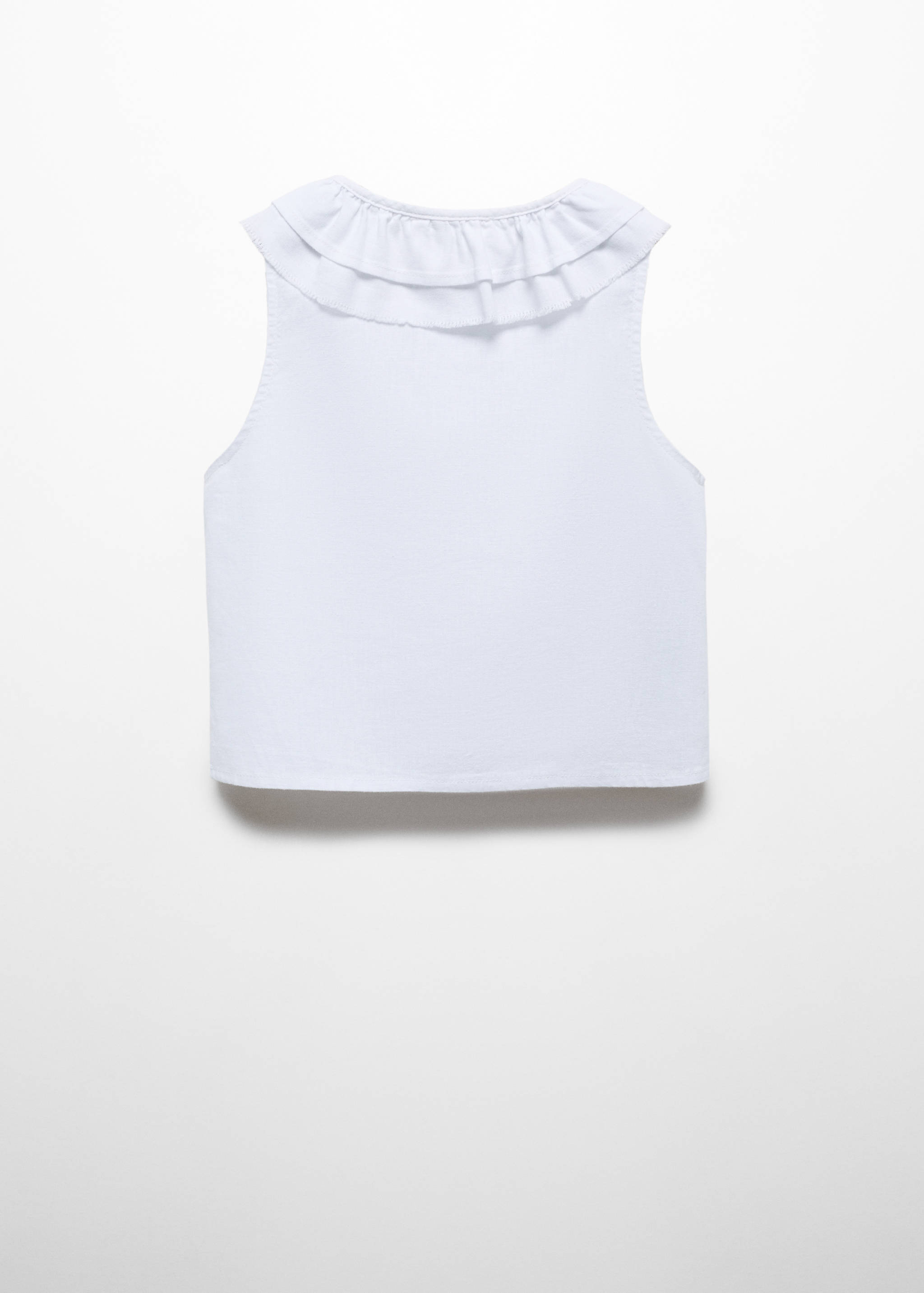 Lněná blůza s knoflíky - Zadní strana zboží