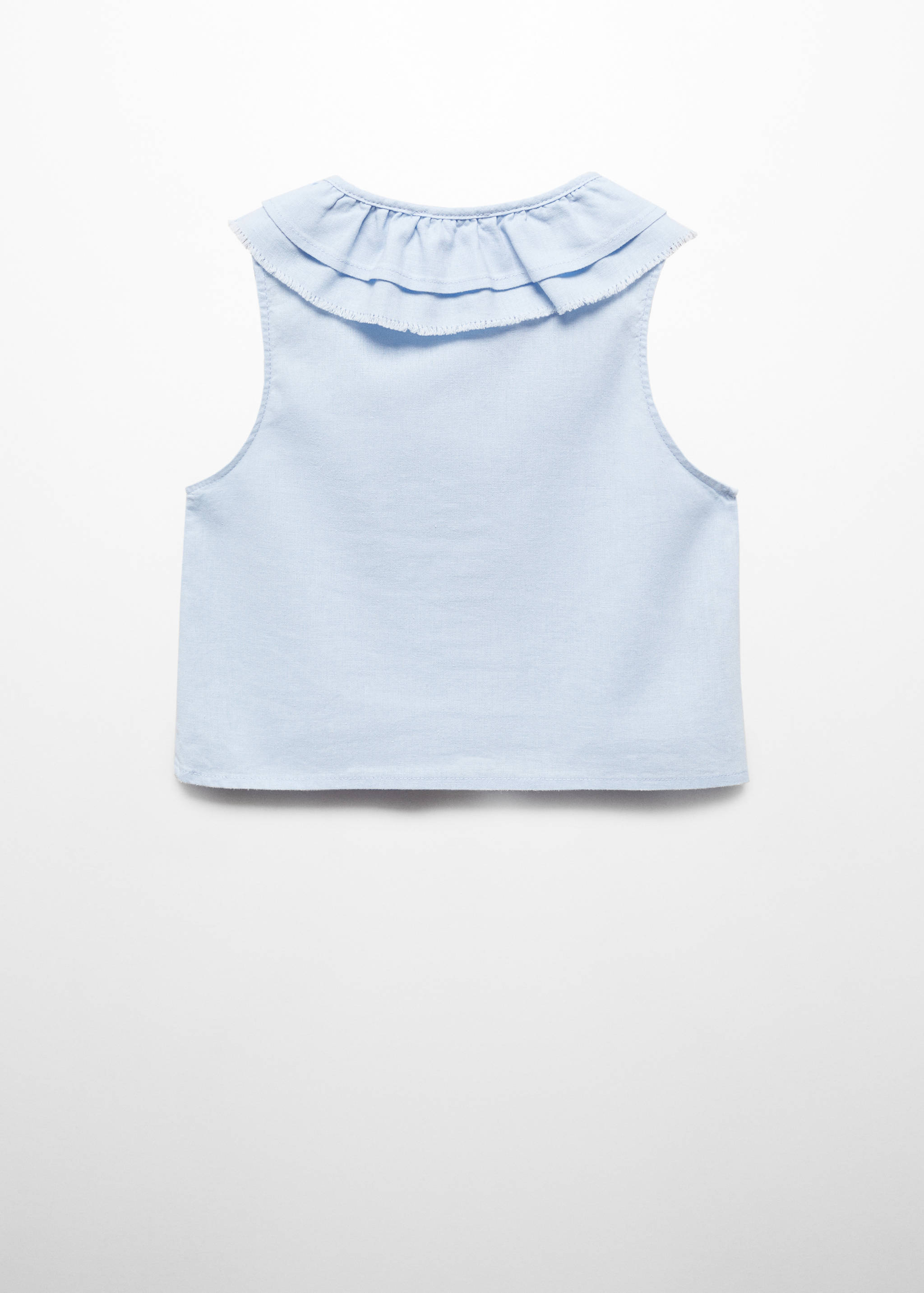 Lněná blůza s knoflíky - Zadní strana zboží