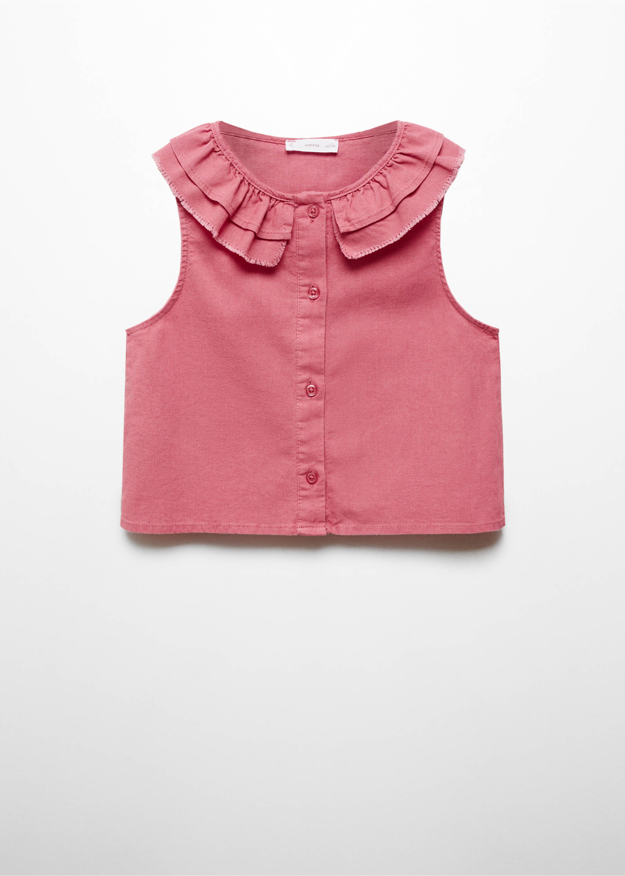 Lněná blůza s knoflíky - Zboží bez modelu, Jahoda. Ref: 67017118-00.