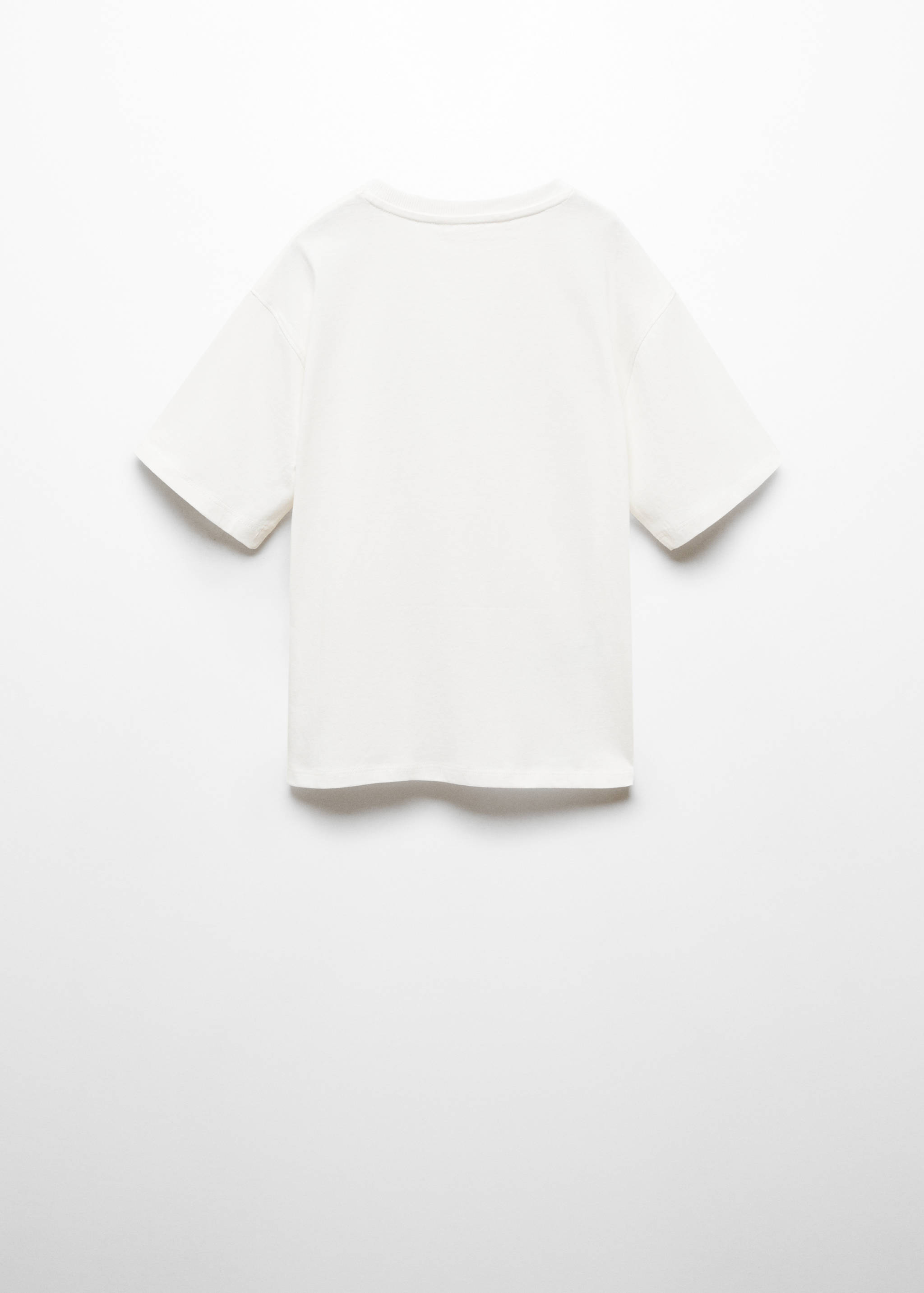 Printed message T-shirt - Reverse of the article