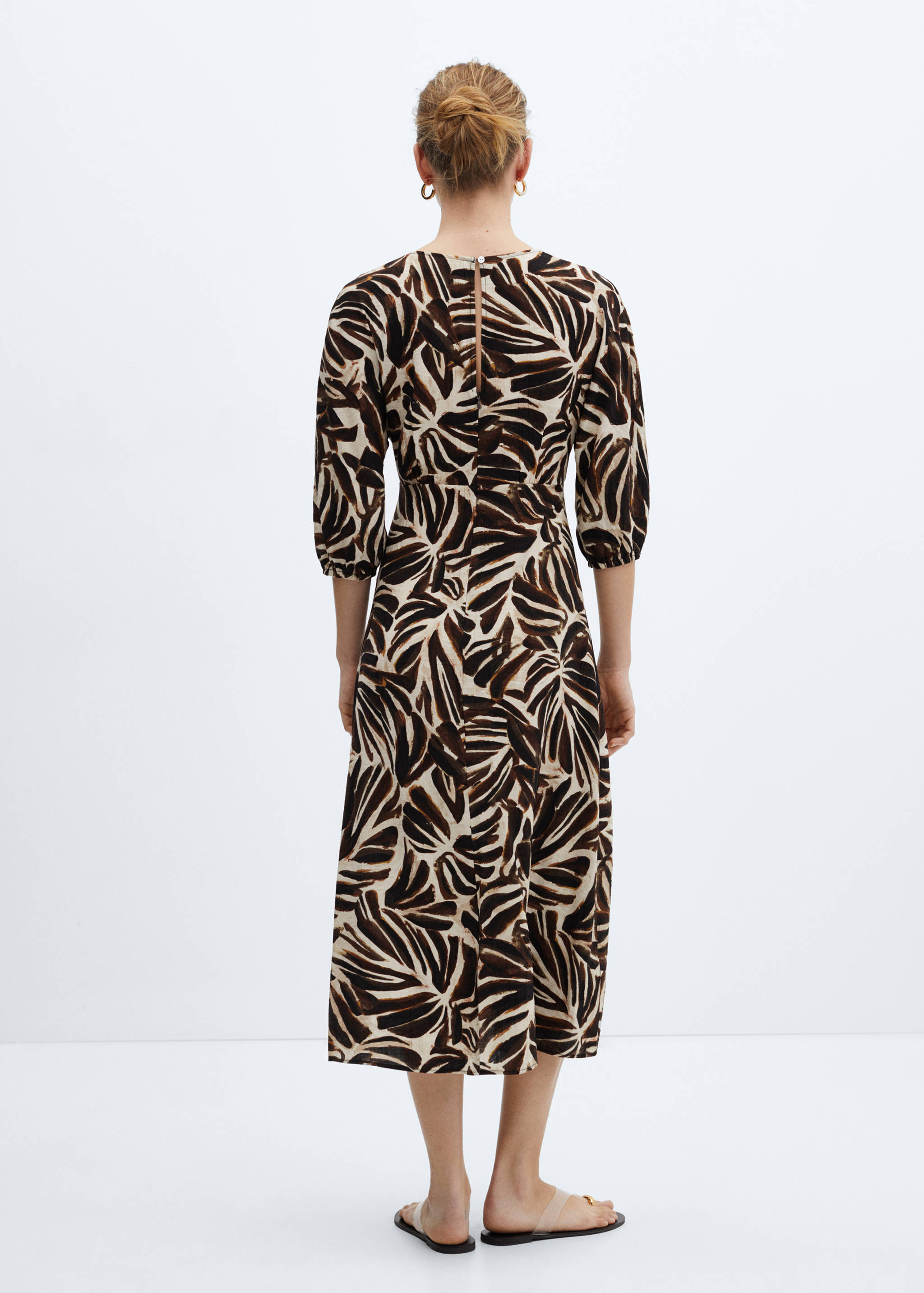 Robe imprimée col V - Verso de l’article