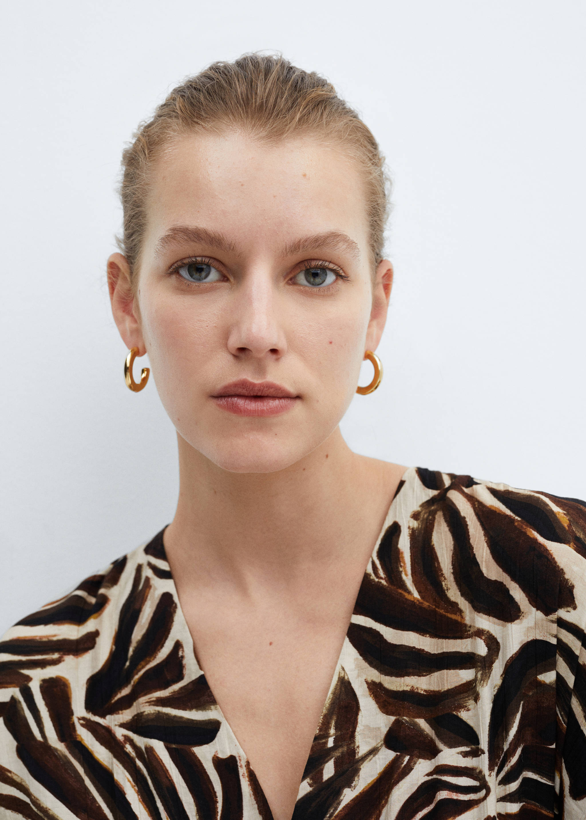 Robe imprimée col V - Détail de l'article 1