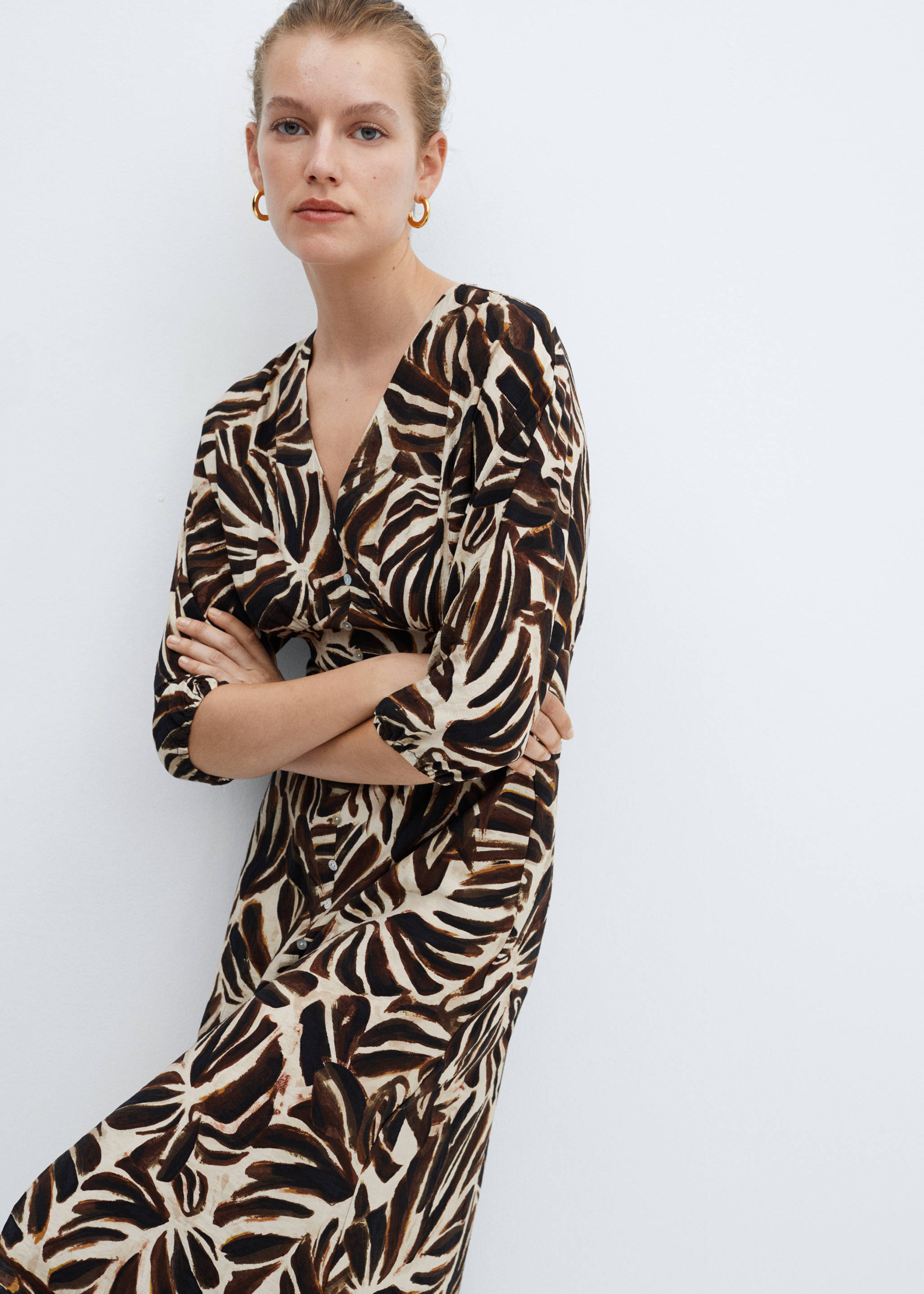 Robe imprimée col V - Détail de l'article 2