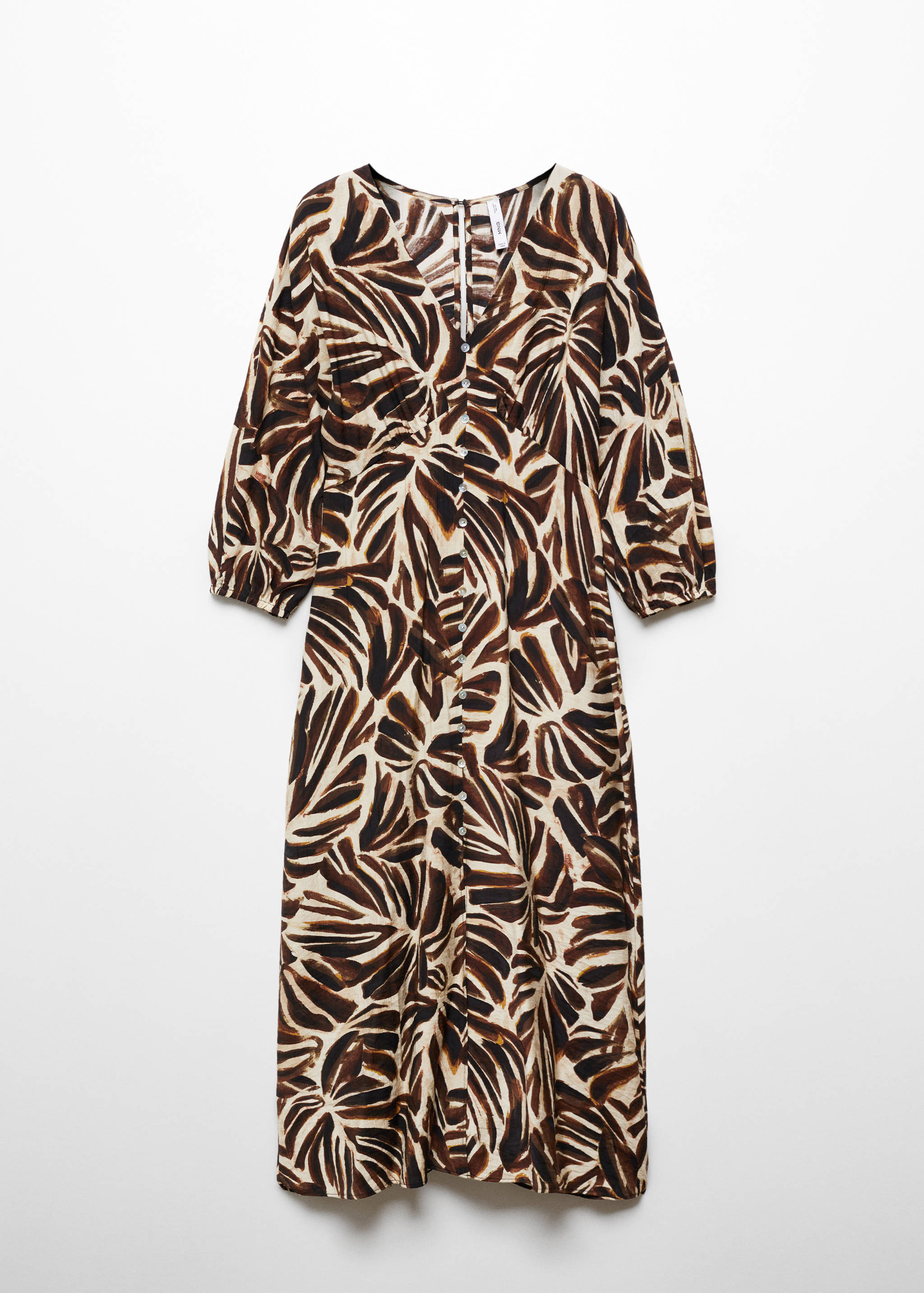 Robe imprimée col V - Article sans modèle