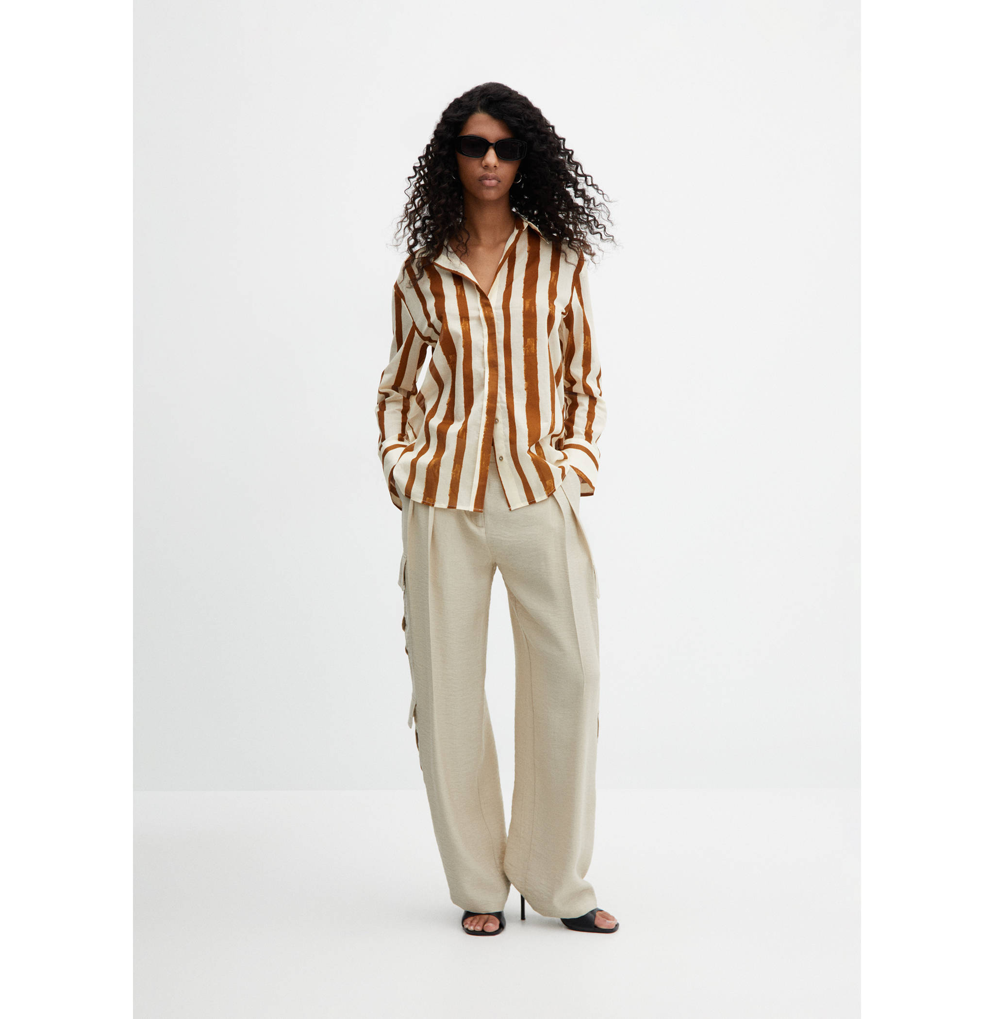 100% cotton striped shirt - General plane