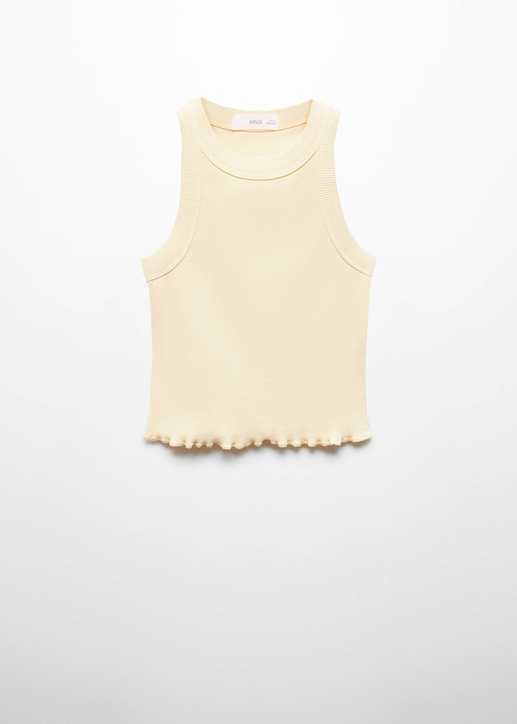 Ribbed strap T-shirt - Article without model